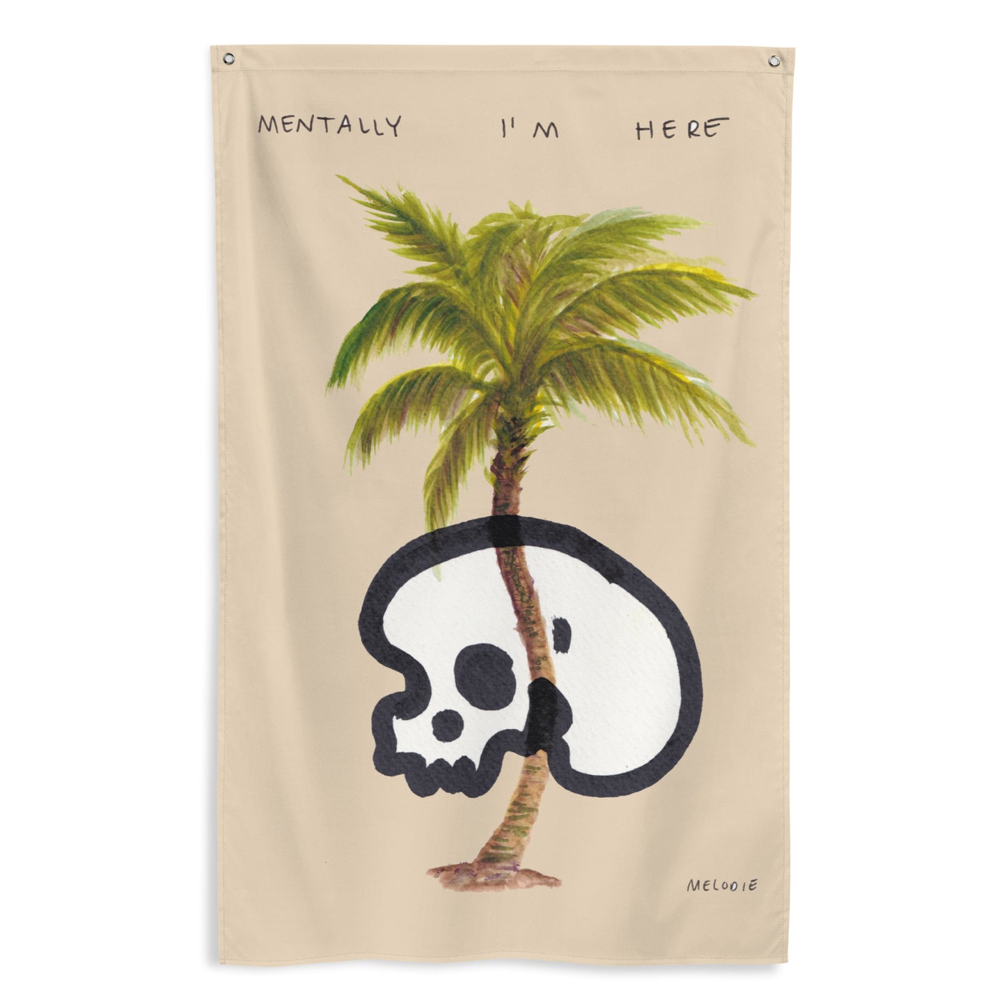 " Mentally I’m Here " Flag