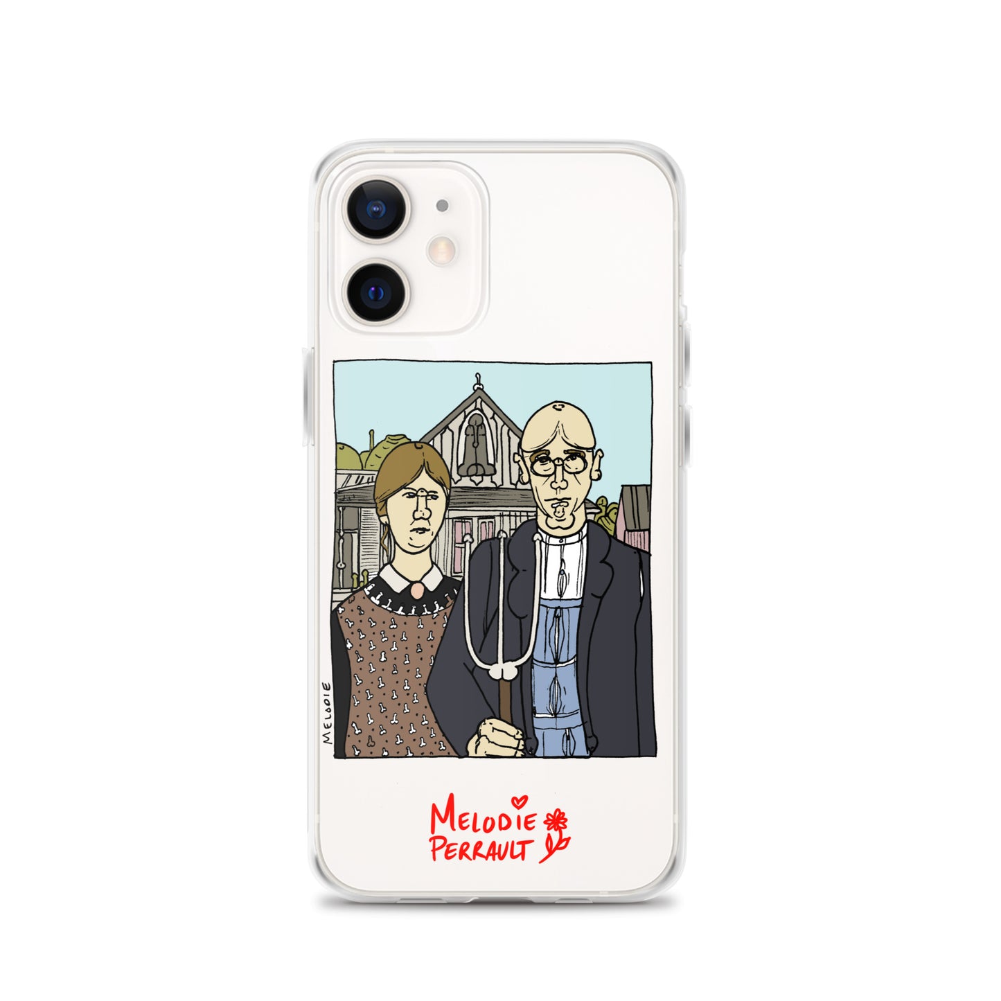 " Grant Wood " American Gothic, Clear Case for iPhone®