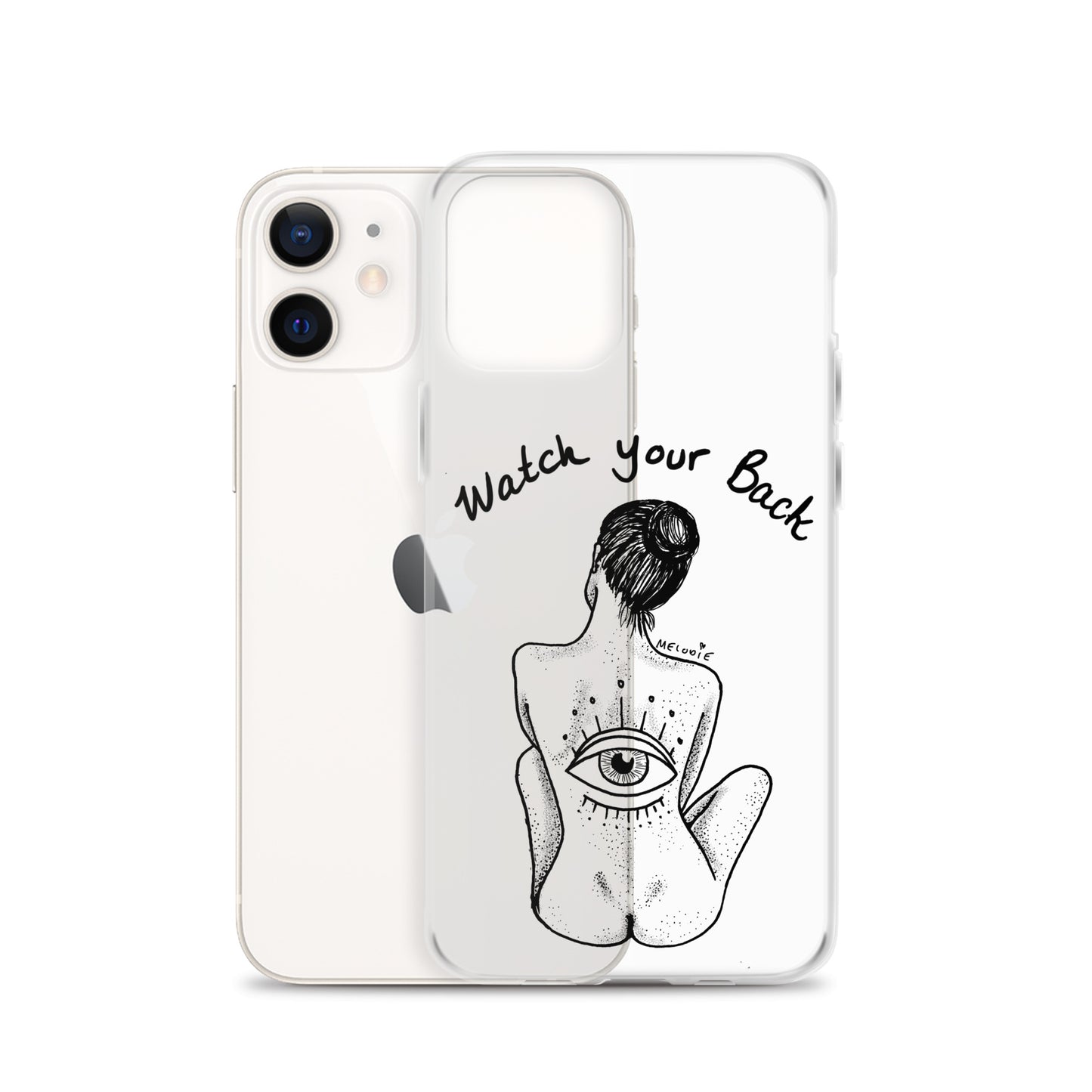 " Watch Your Back " Clear Case for iPhone®
