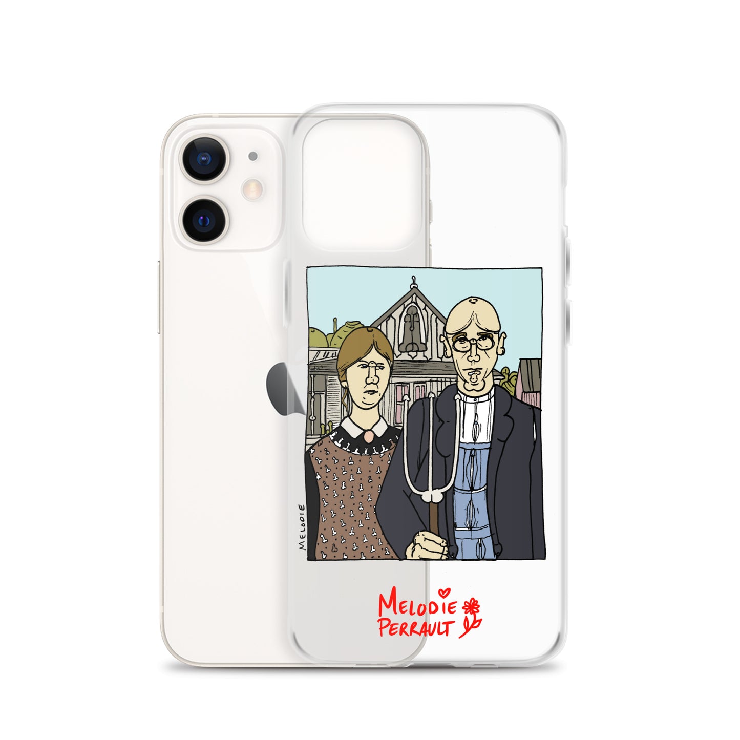 " Grant Wood " American Gothic, Clear Case for iPhone®