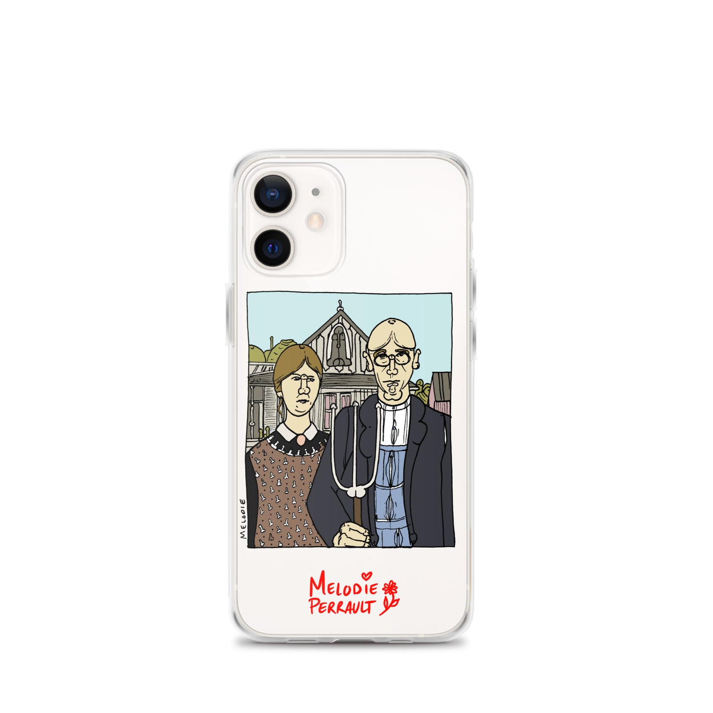 " Grant Wood " American Gothic, Clear Case for iPhone®