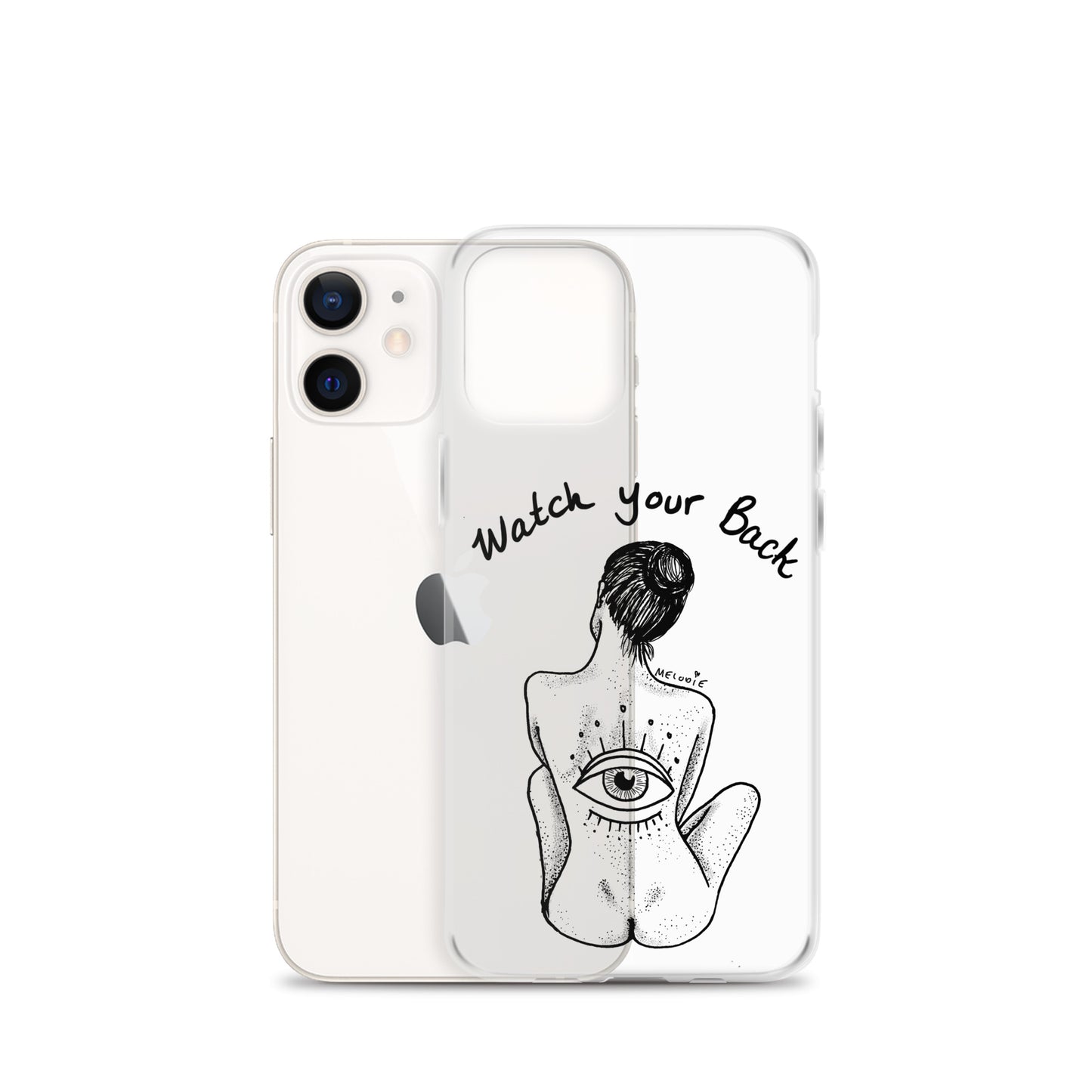 " Watch Your Back " Clear Case for iPhone®