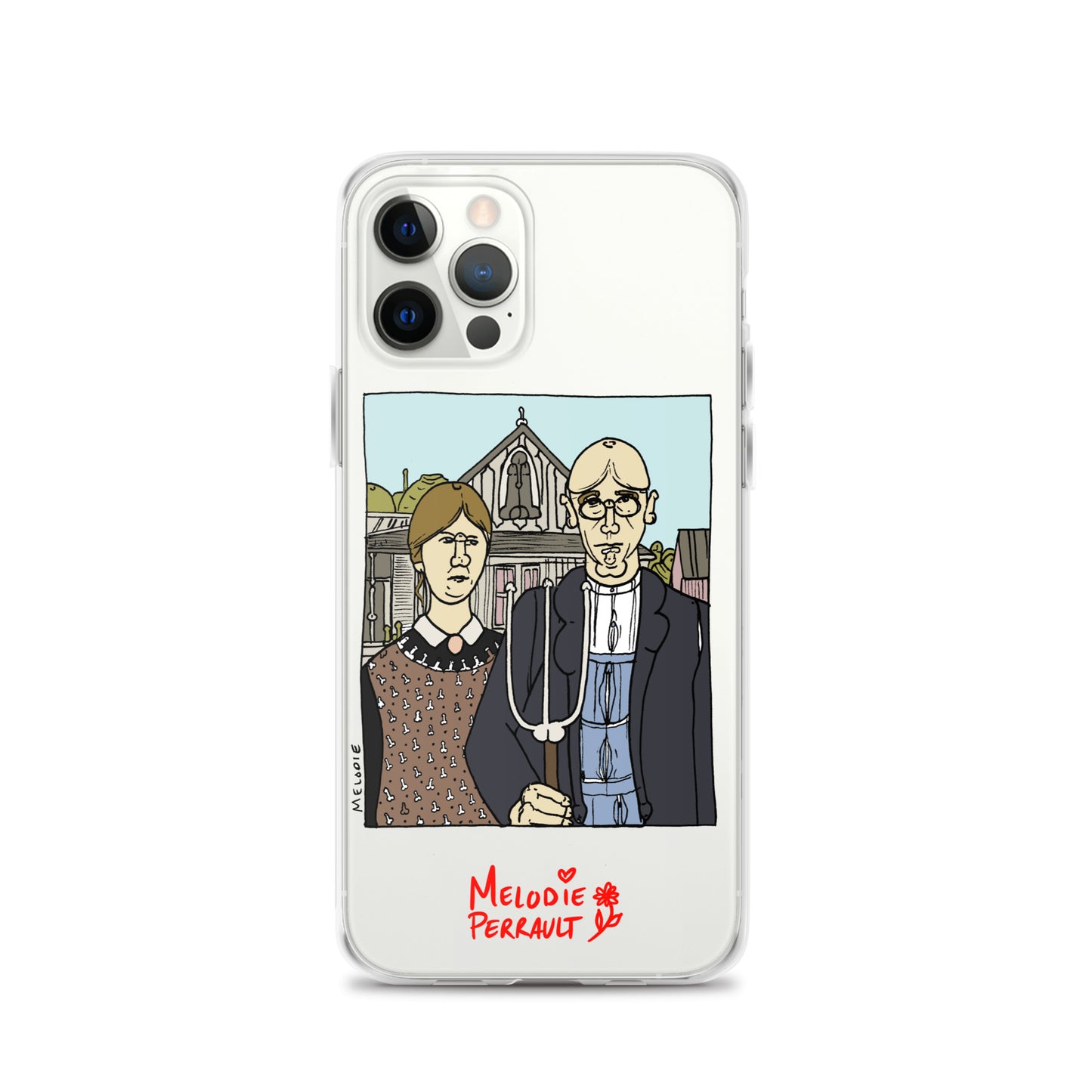" Grant Wood " American Gothic, Clear Case for iPhone®