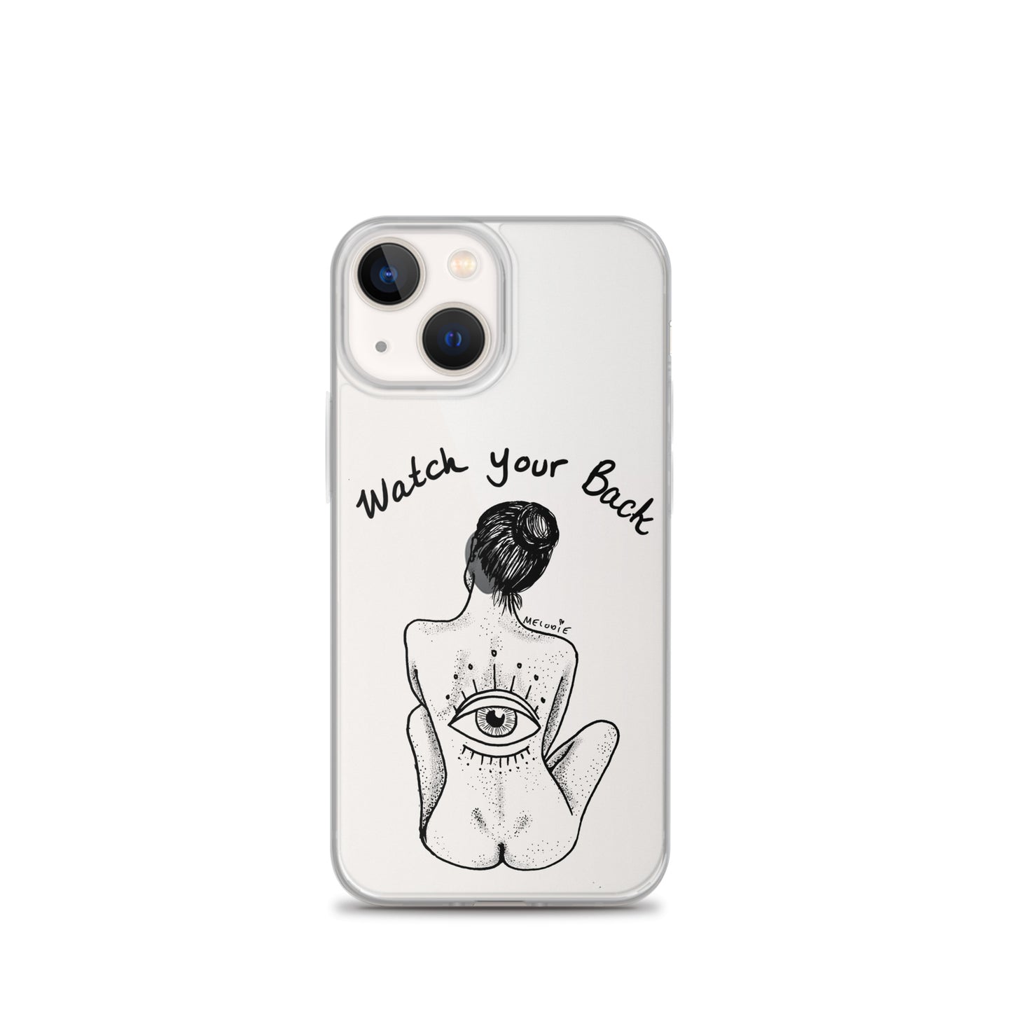 " Watch Your Back " Clear Case for iPhone®