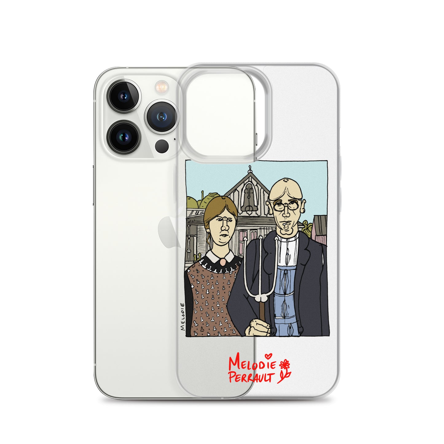 " Grant Wood " American Gothic, Clear Case for iPhone®