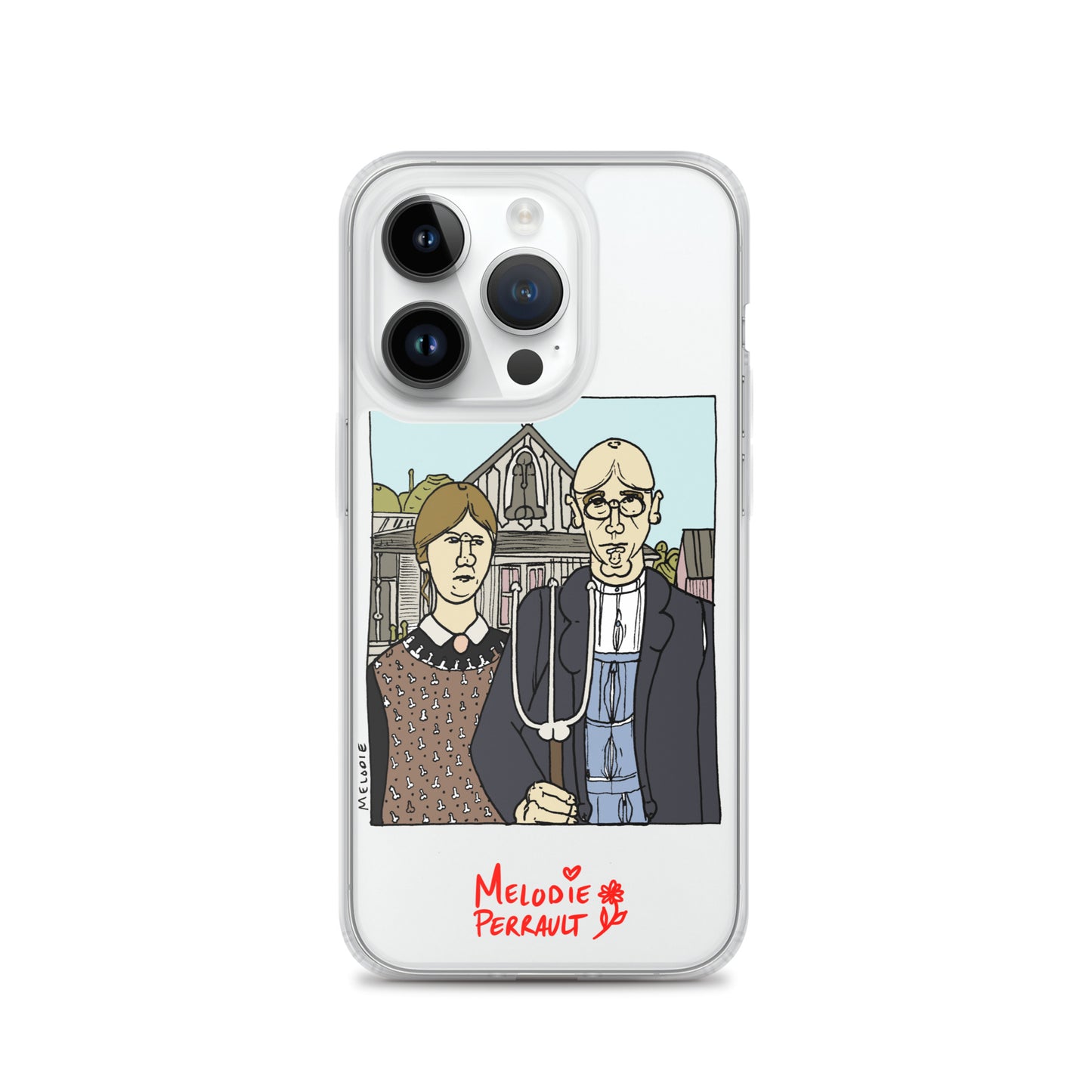 " Grant Wood " American Gothic, Clear Case for iPhone®