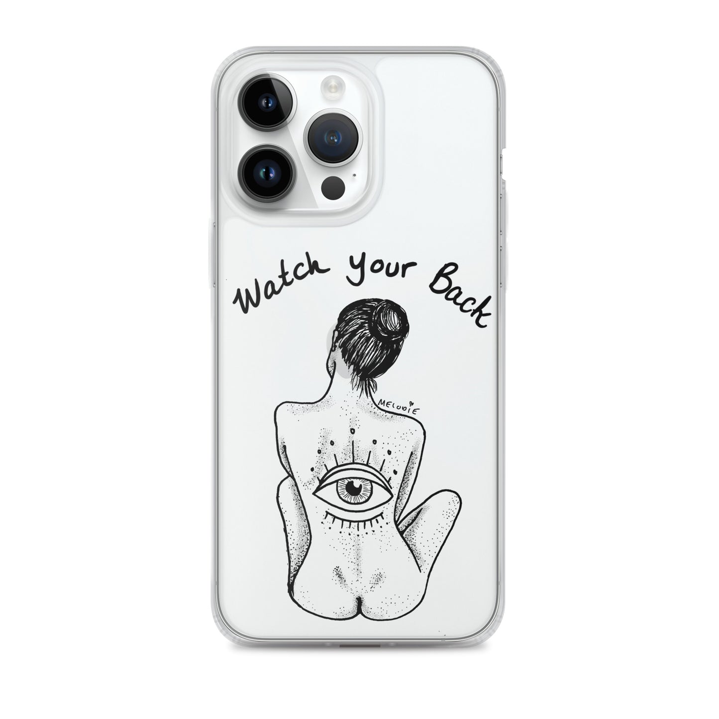 " Watch Your Back " Clear Case for iPhone®