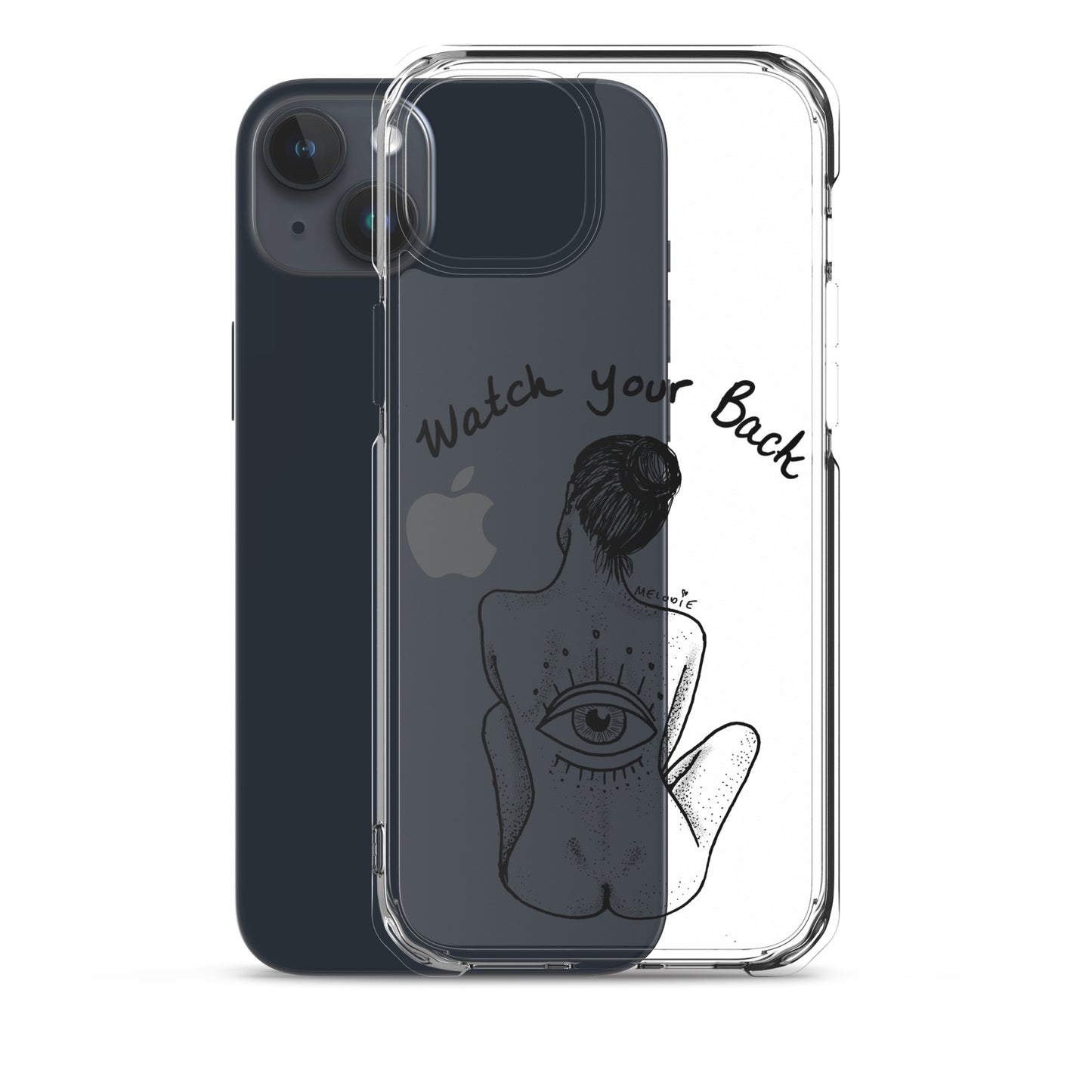 " Watch Your Back " Clear Case for iPhone®