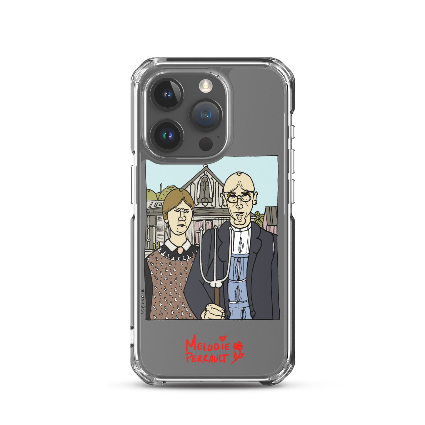 " Grant Wood " American Gothic, Clear Case for iPhone®