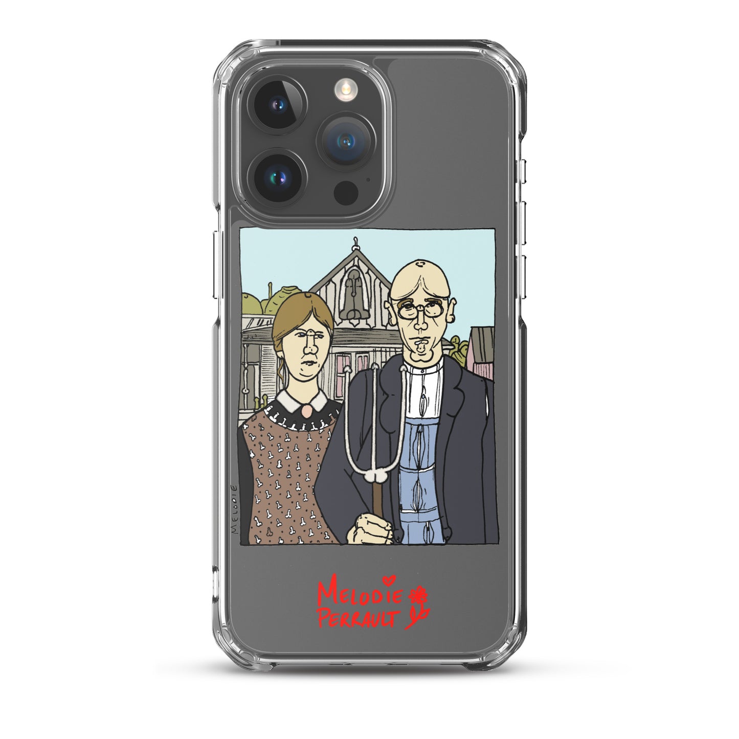" Grant Wood " American Gothic, Clear Case for iPhone®