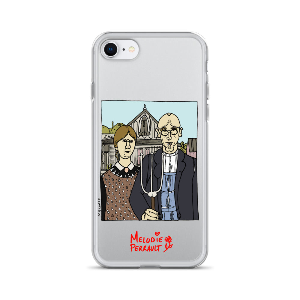" Grant Wood " American Gothic, Clear Case for iPhone®