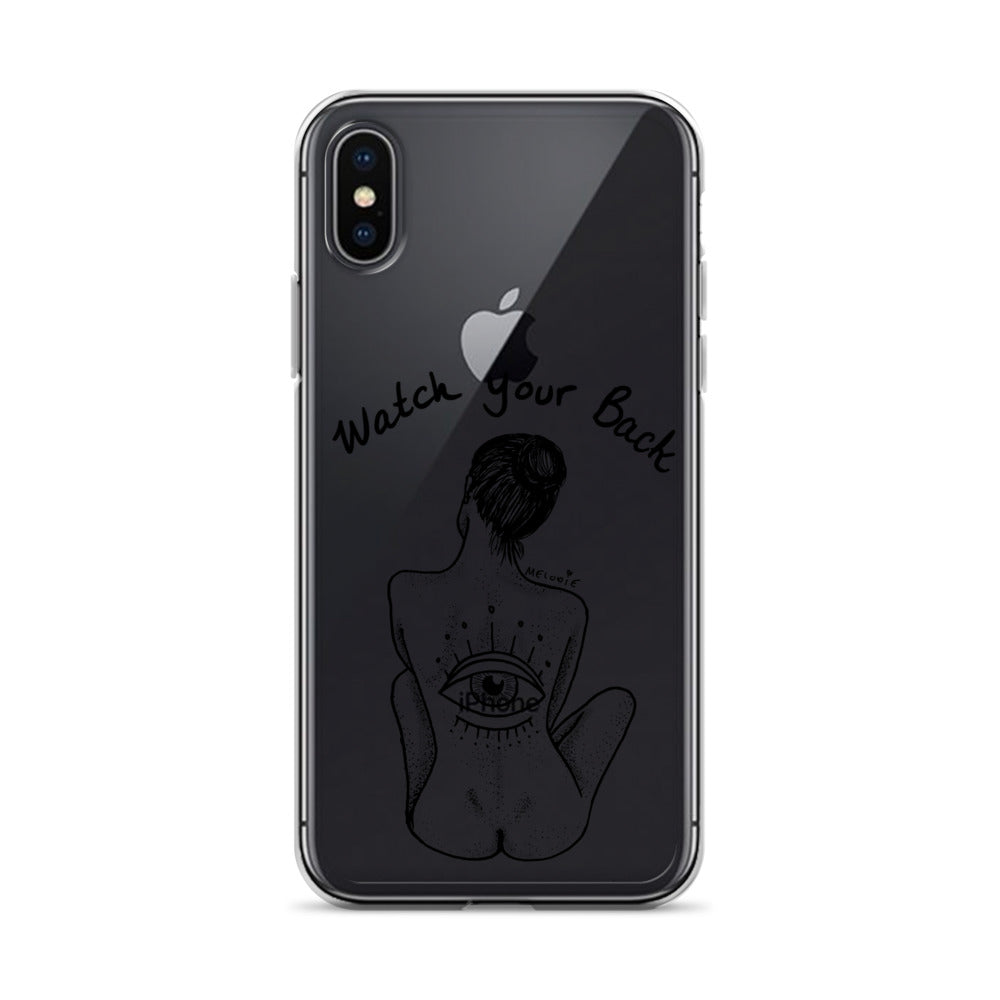 " Watch Your Back " Clear Case for iPhone®