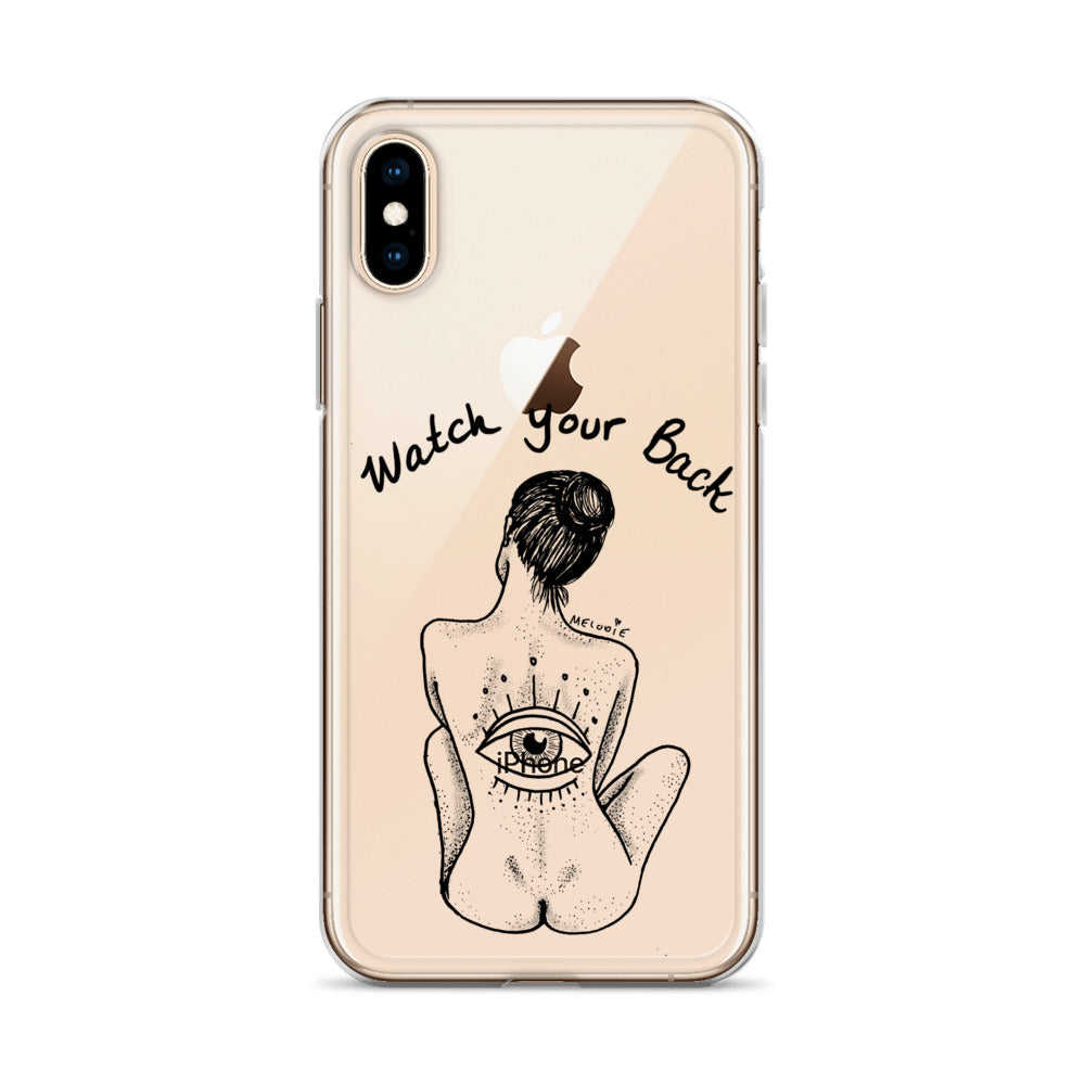 " Watch Your Back " Clear Case for iPhone®