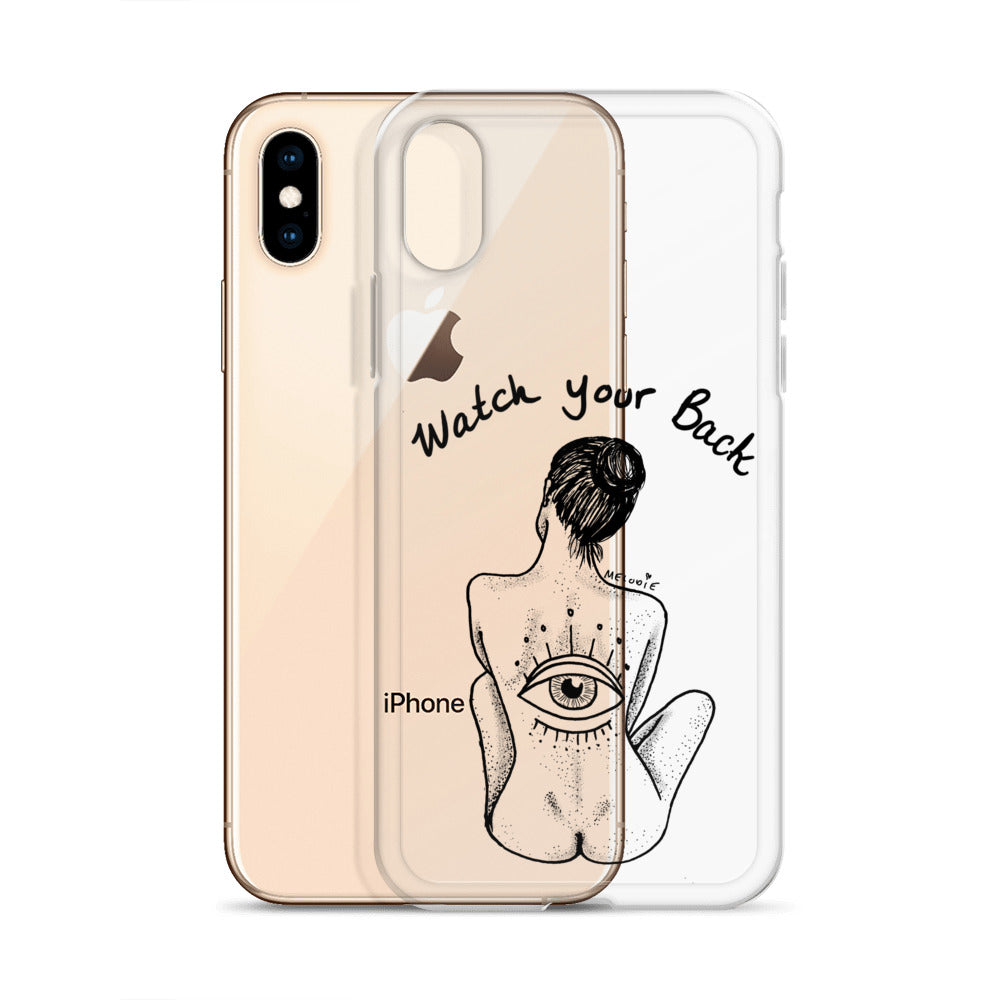 " Watch Your Back " Clear Case for iPhone®