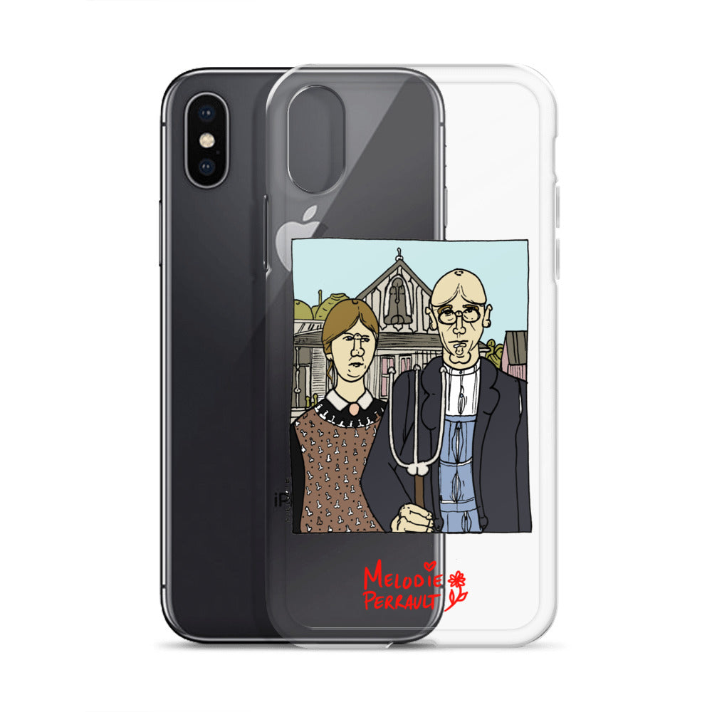 " Grant Wood " American Gothic, Clear Case for iPhone®