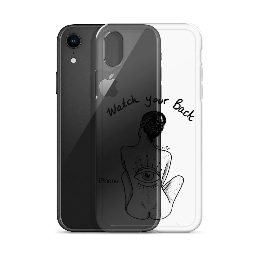 " Watch Your Back " Clear Case for iPhone®