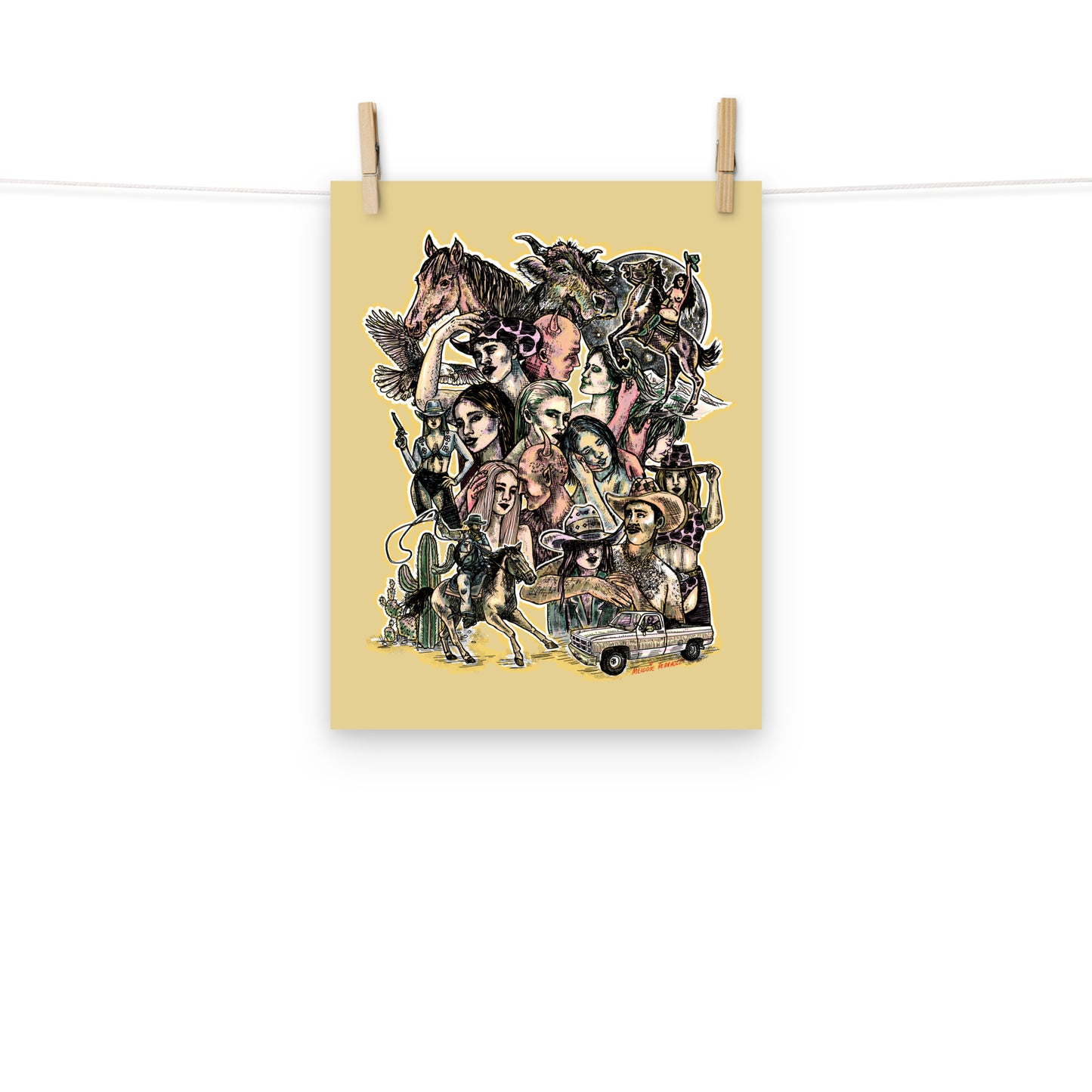 " Don't let your babies become cowboys " Print/Poster