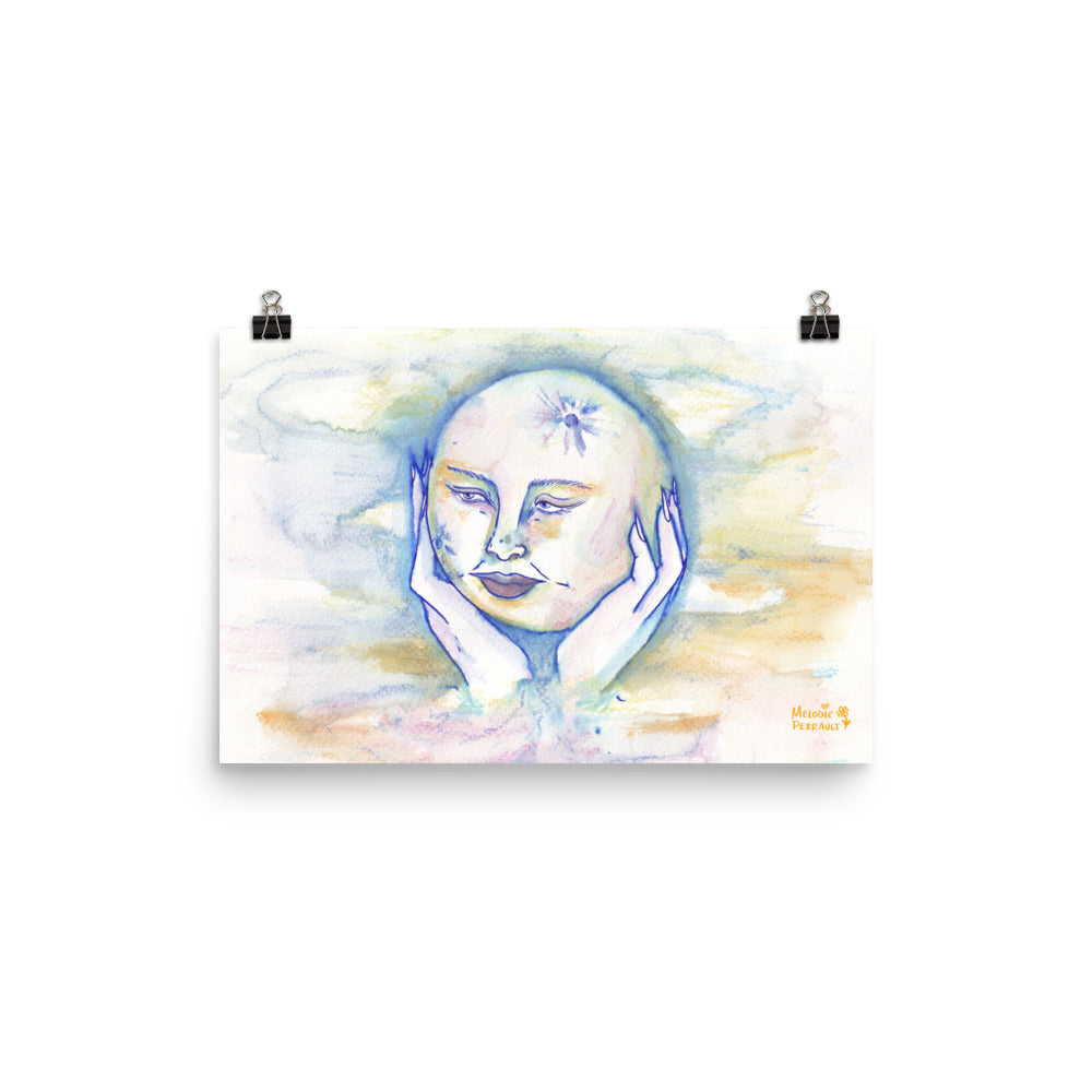 " Lady Moon " Watercolour Print/Poster