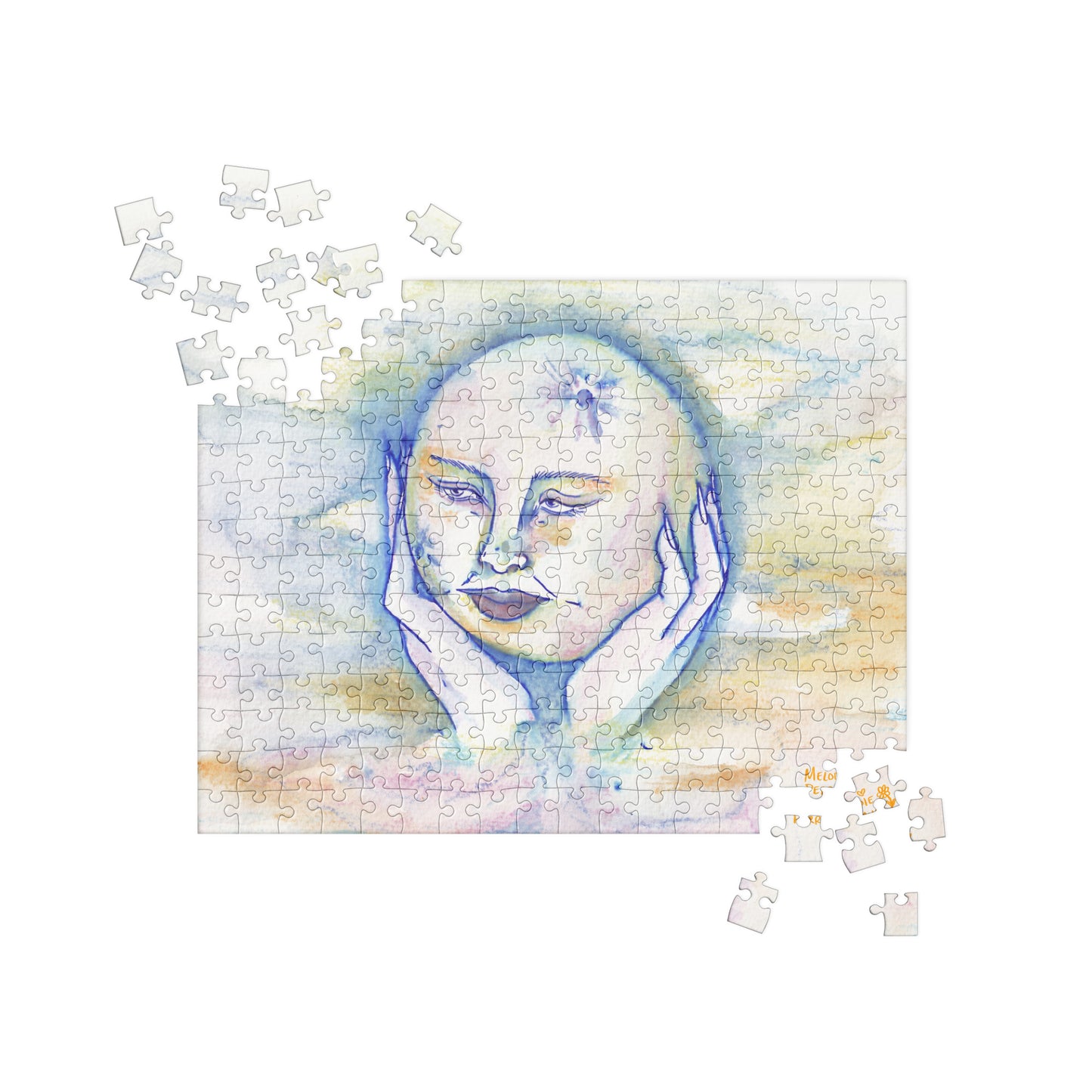 " Lady Moon " Watercolour Jigsaw puzzle