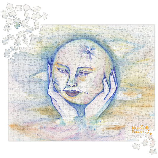 " Lady Moon " Watercolour Jigsaw puzzle