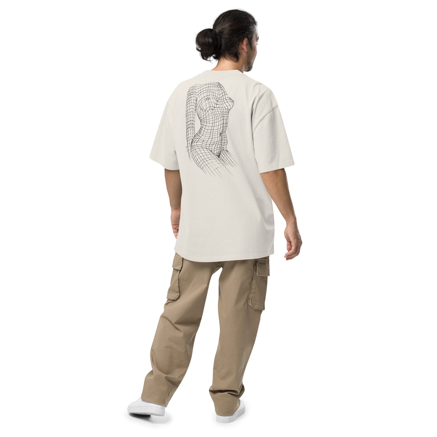 " La Matrix " Oversized faded t-shirt