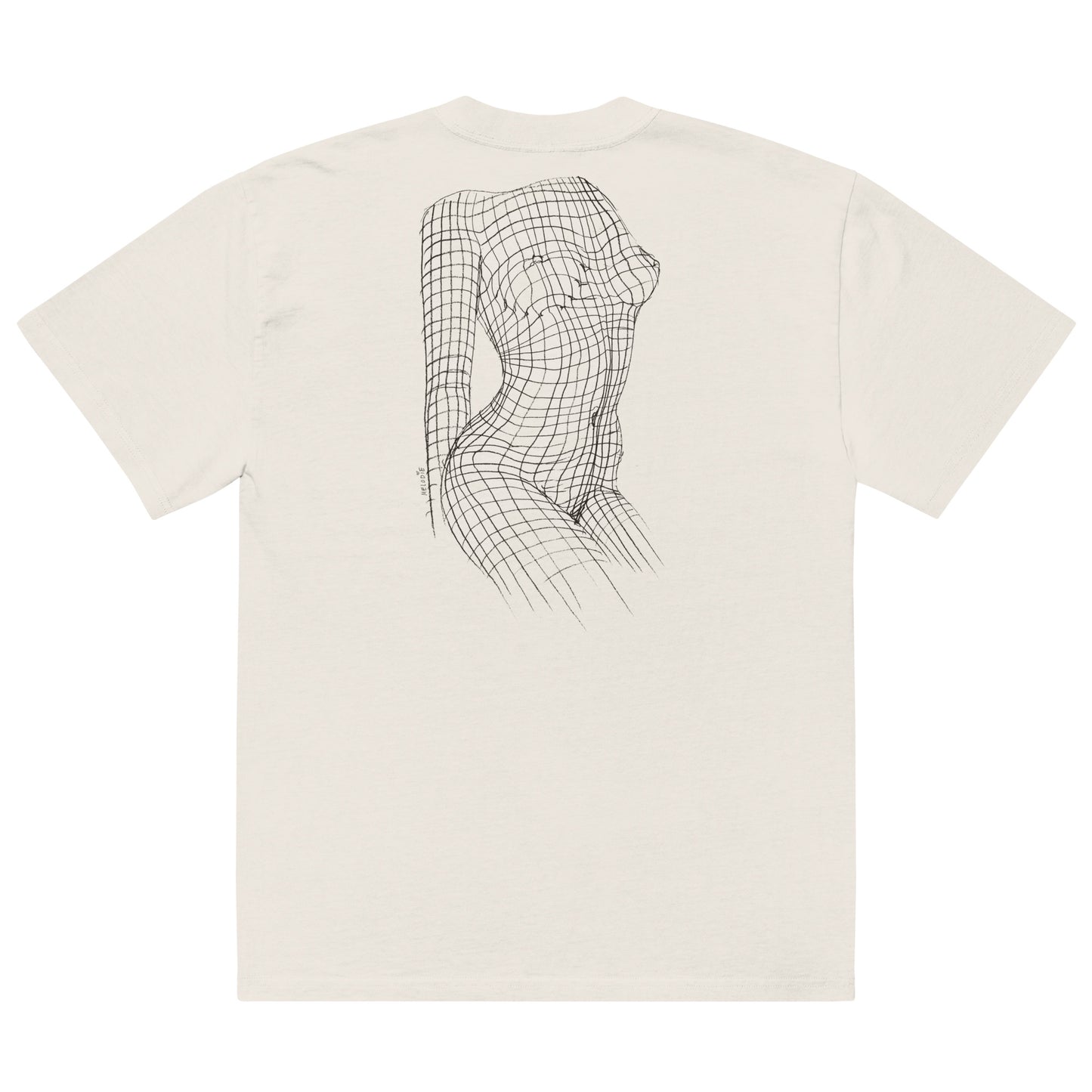 " La Matrix " Oversized faded t-shirt