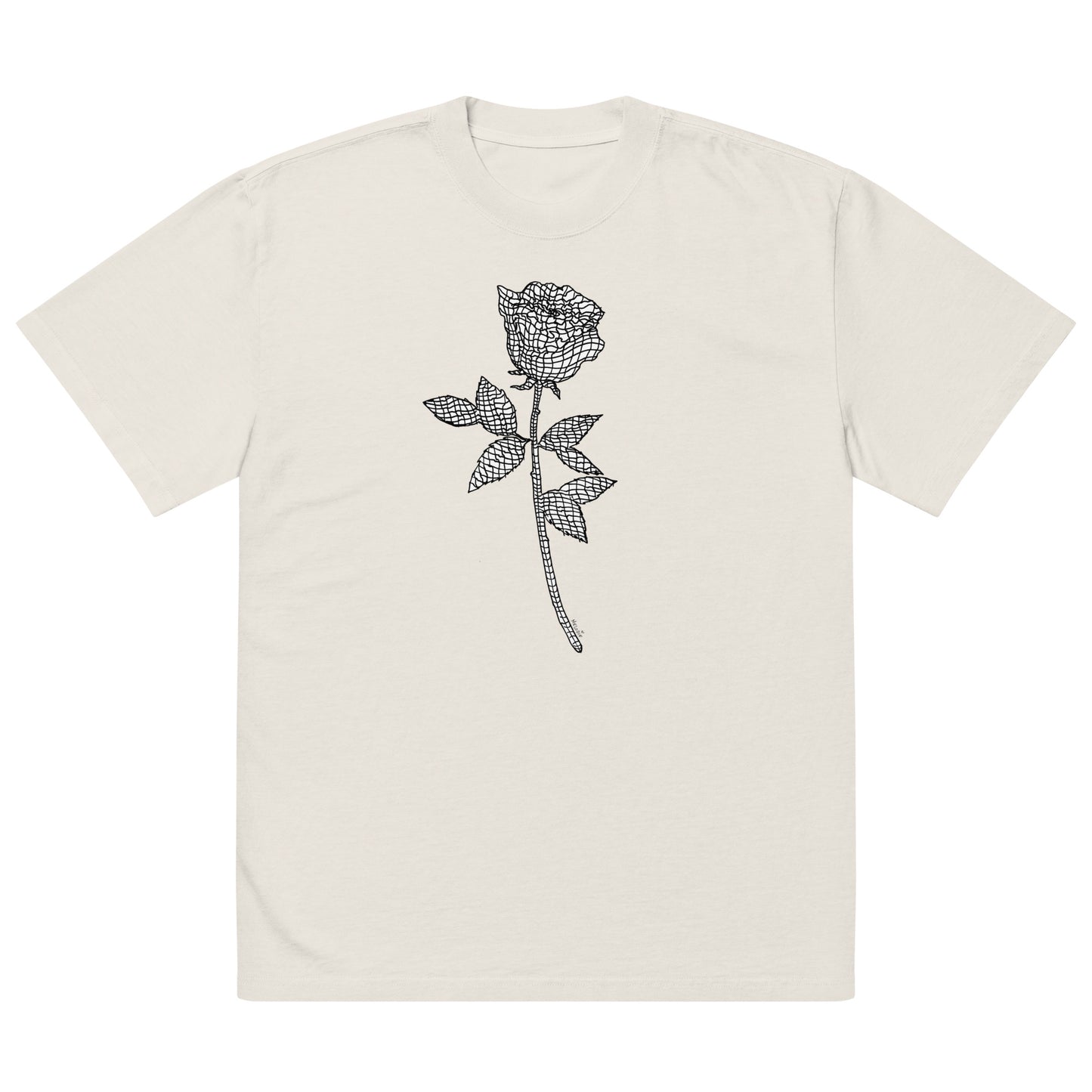 " La Matrix " Oversized faded t-shirt