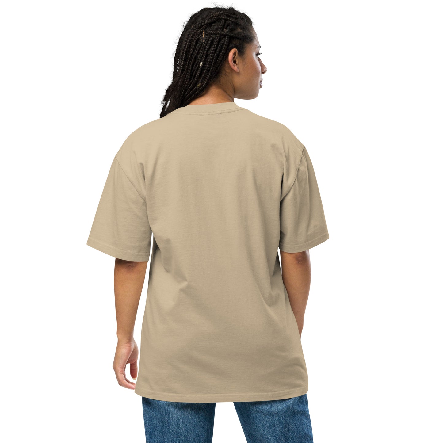 " Mentally I’m Here " Oversized faded t-shirt