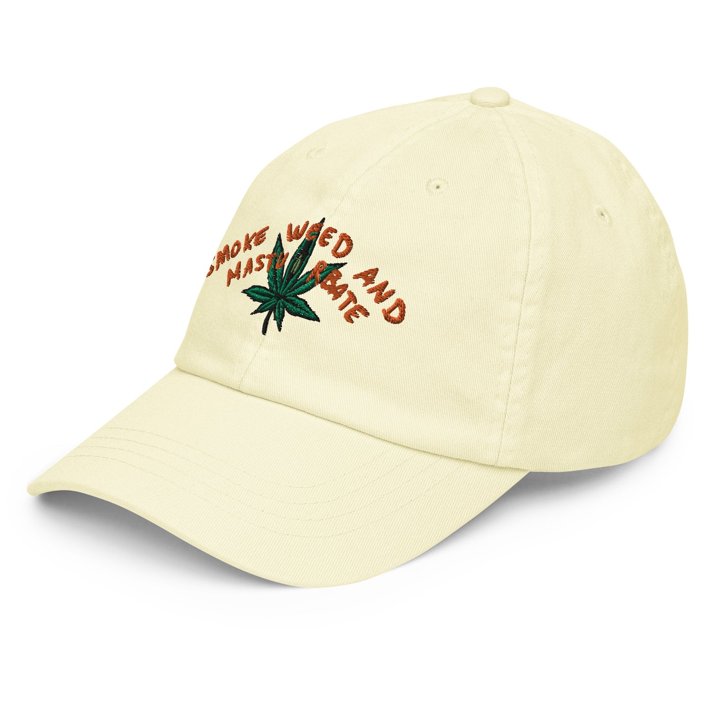 " Smoke Weed And Masturbate " Pastel baseball hat