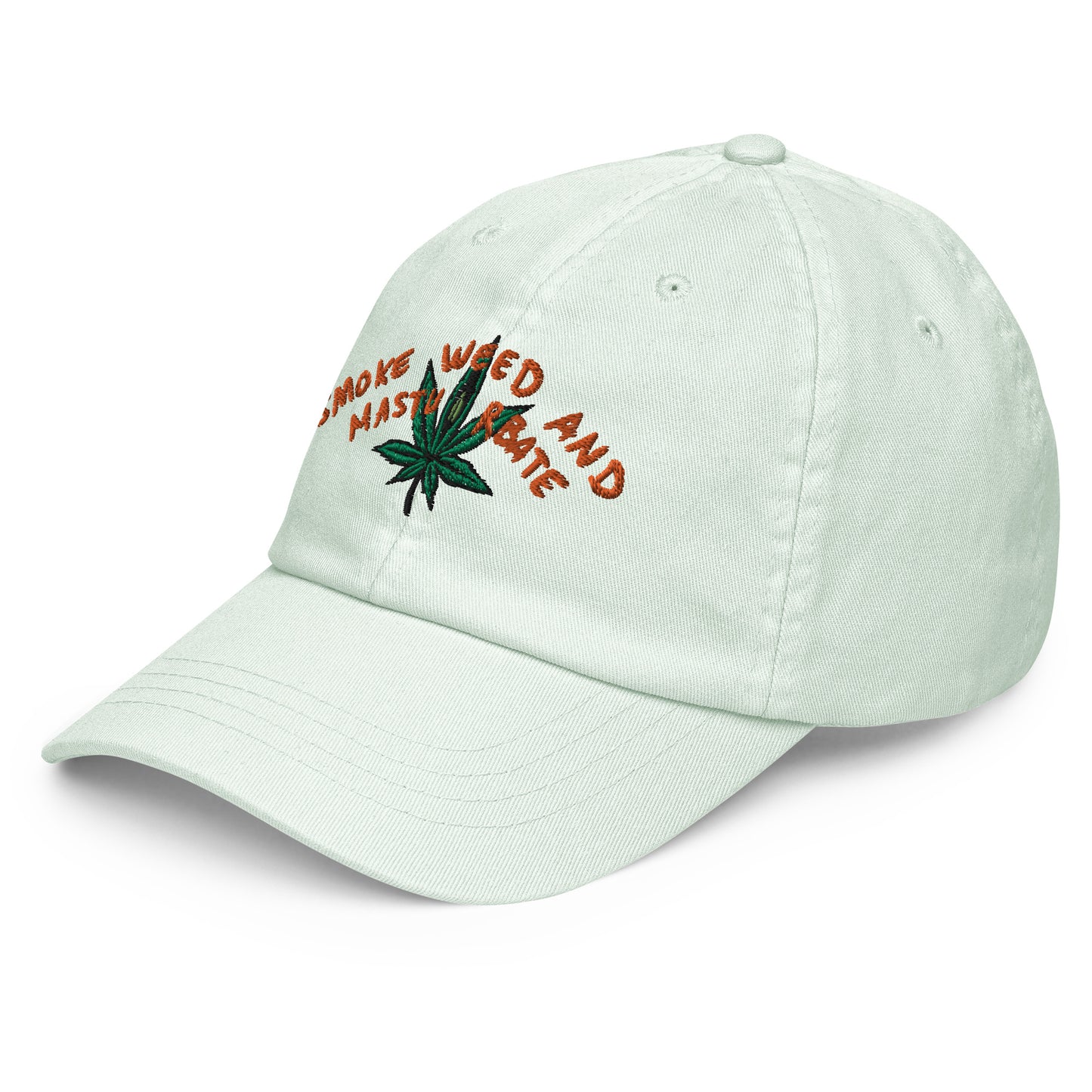 " Smoke Weed And Masturbate " Pastel baseball hat
