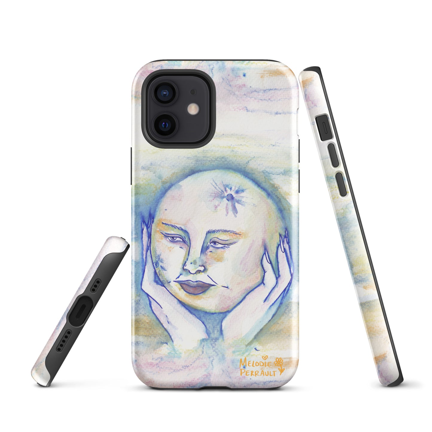 " Lady Moon " Watercolour Tough Case for iPhone®