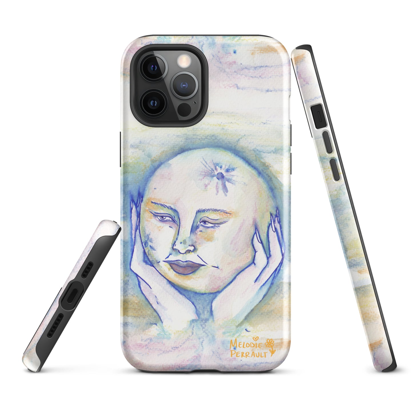 " Lady Moon " Watercolour Tough Case for iPhone®