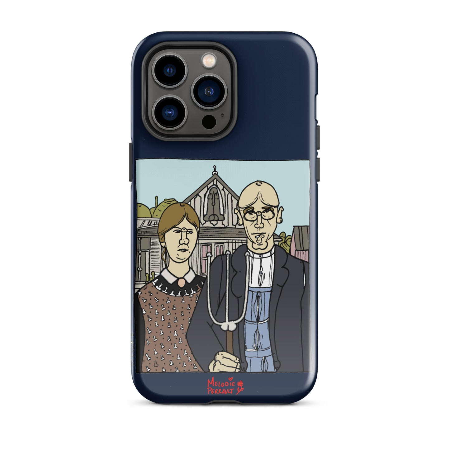 " Grant Wood " American Gothic, Tough Case for iPhone®