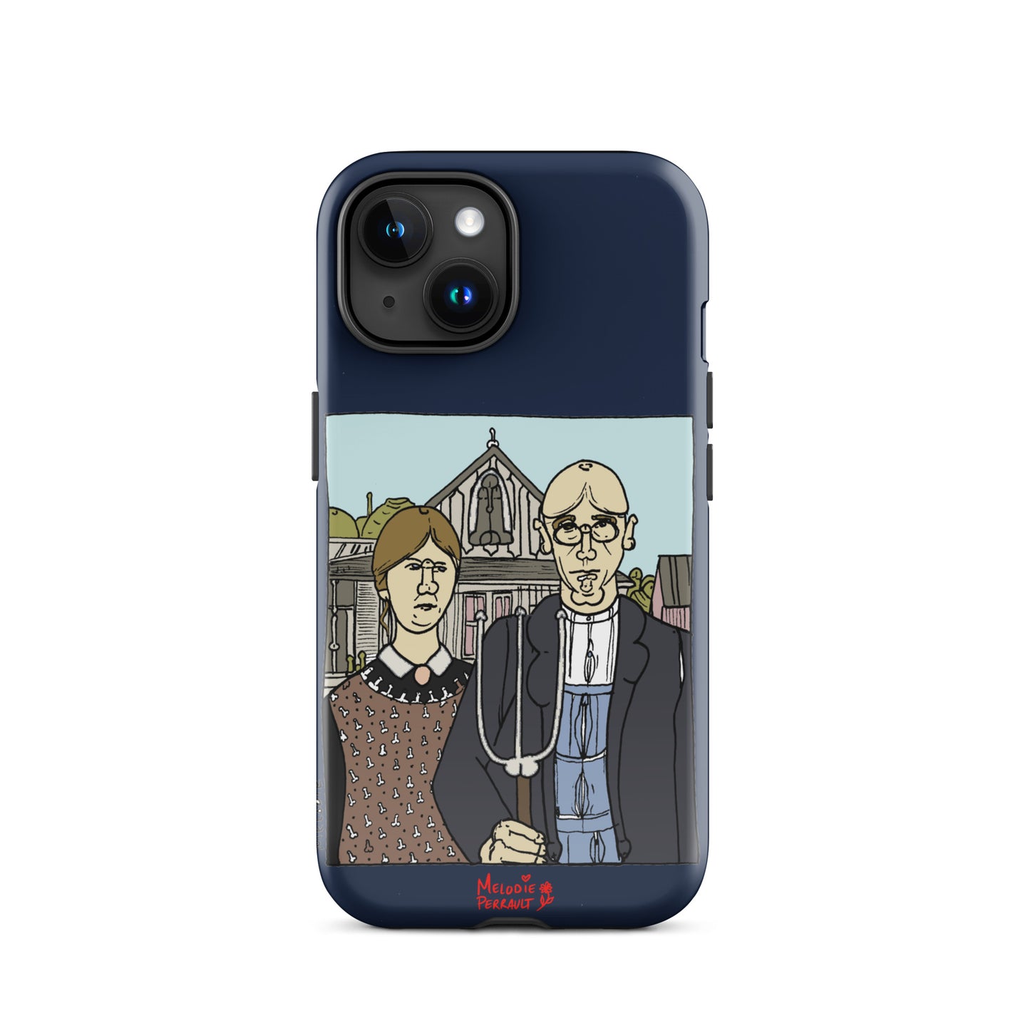 " Grant Wood " American Gothic, Tough Case for iPhone®