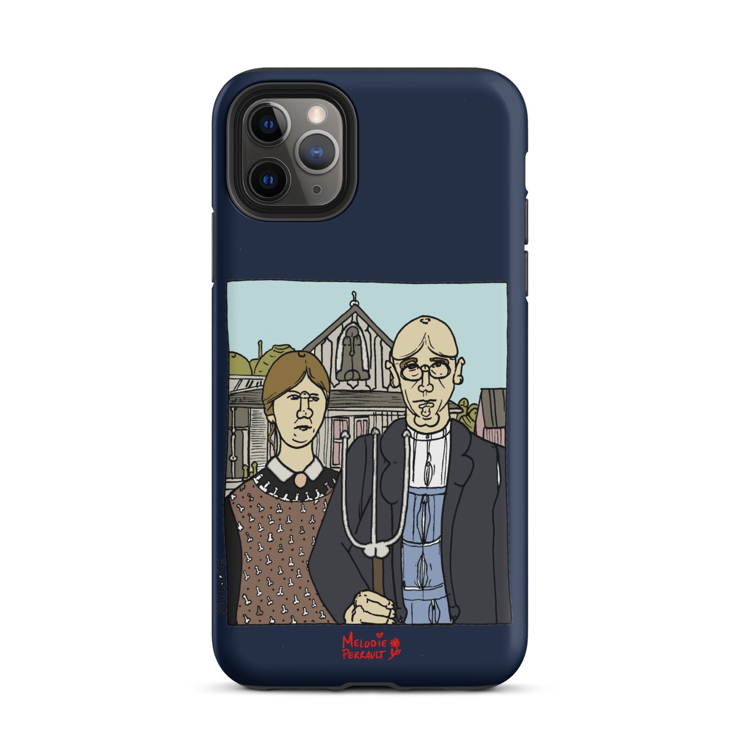 " Grant Wood " American Gothic, Tough Case for iPhone®