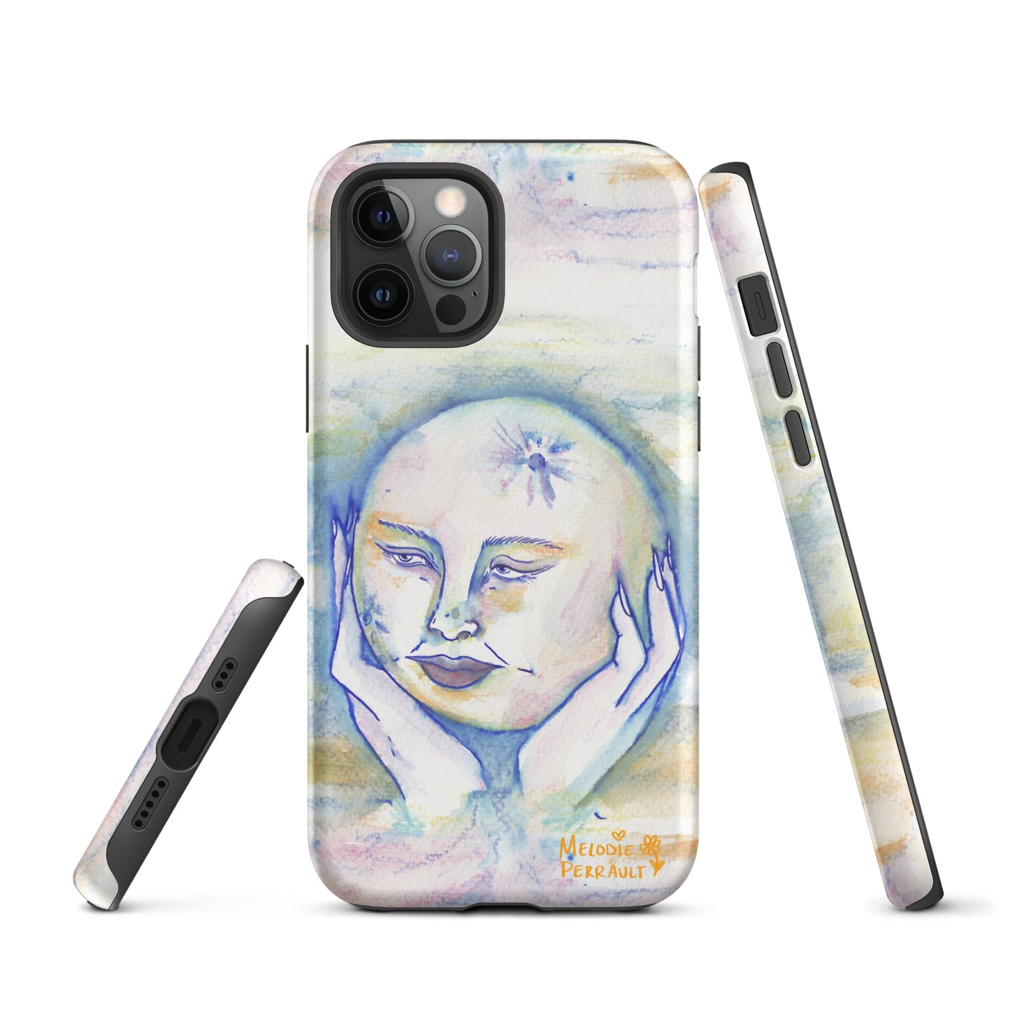 " Lady Moon " Watercolour Tough Case for iPhone®