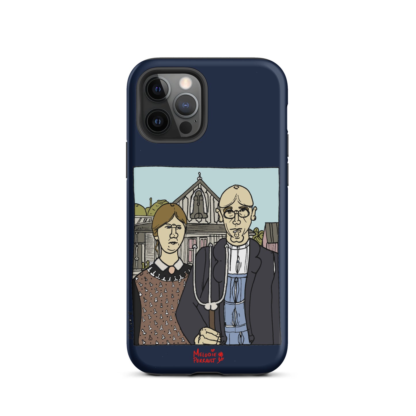 " Grant Wood " American Gothic, Tough Case for iPhone®