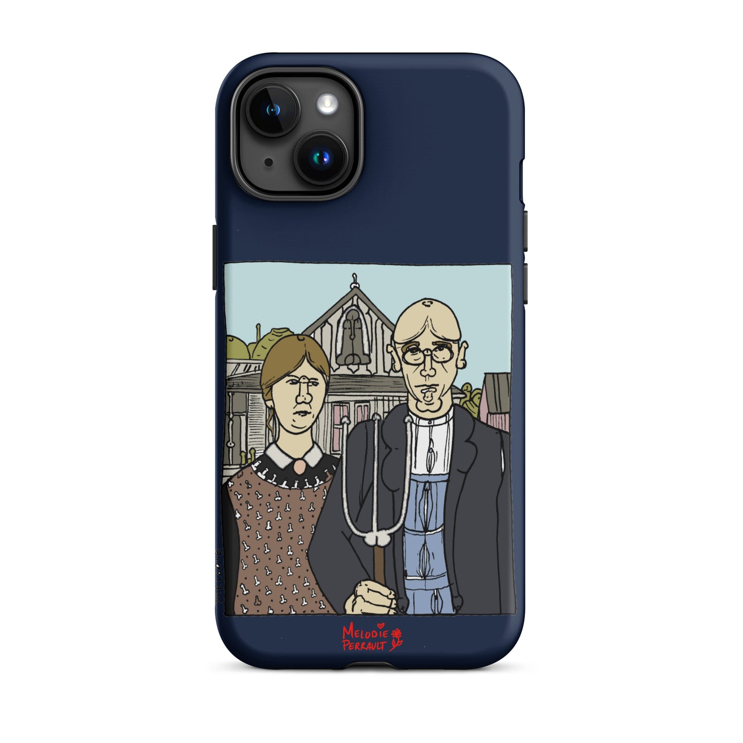" Grant Wood " American Gothic, Tough Case for iPhone®
