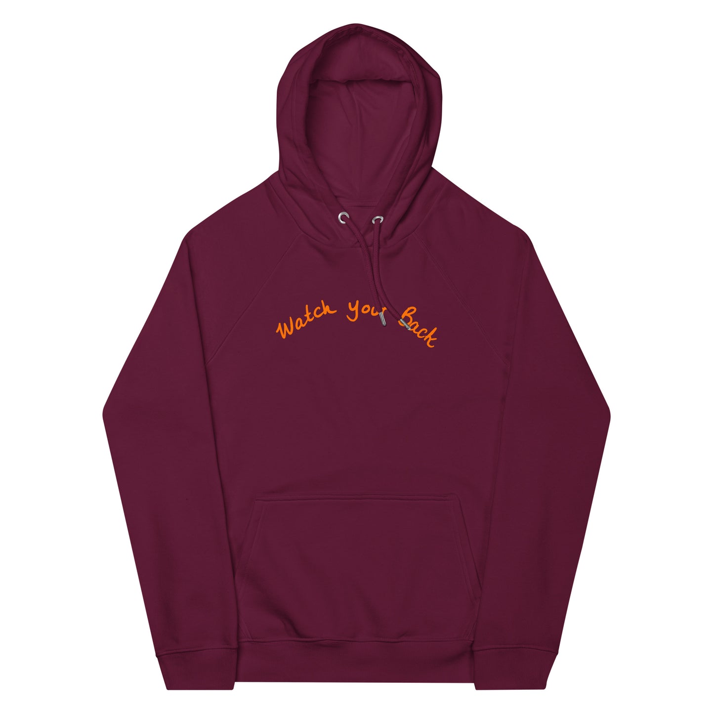 " Watch Your Back " Unisex eco raglan hoodie