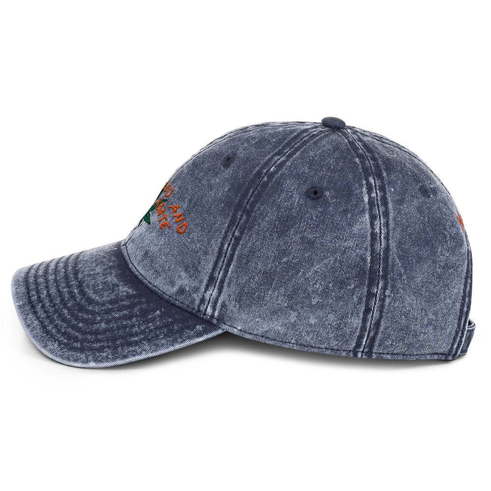 " Smoke Weed & Masturbate " Vintage Cotton Twill Cap