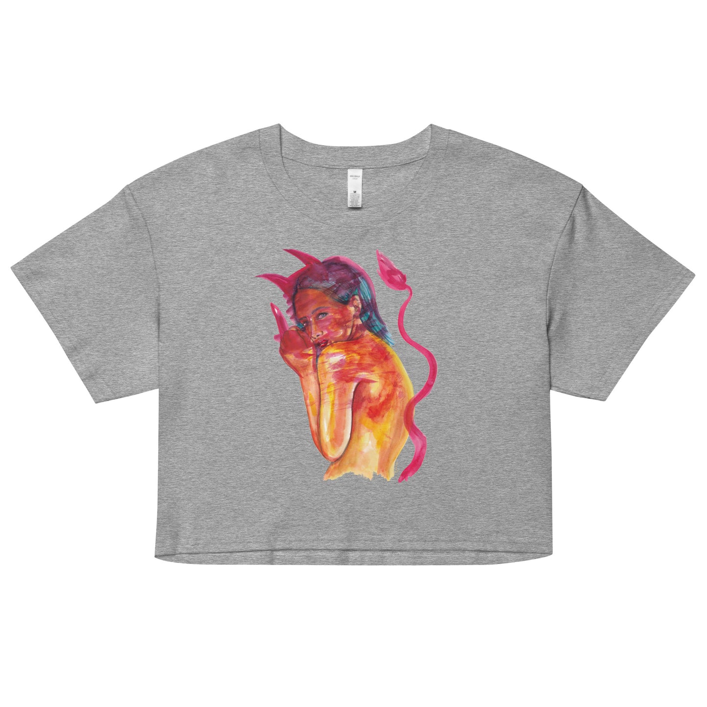 " Lady In Red " Women’s crop top