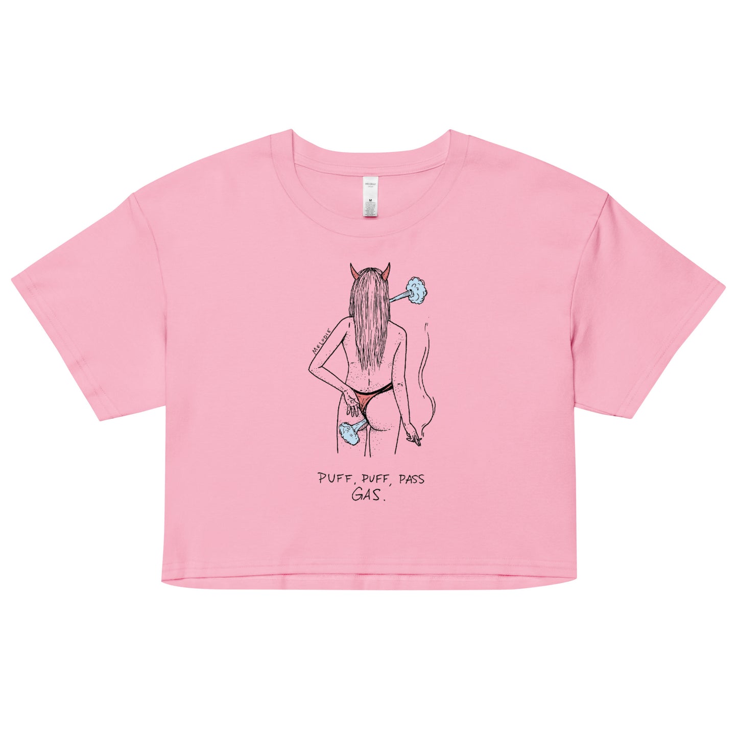 " Puff, Puff, Pass Gas " Women’s crop top
