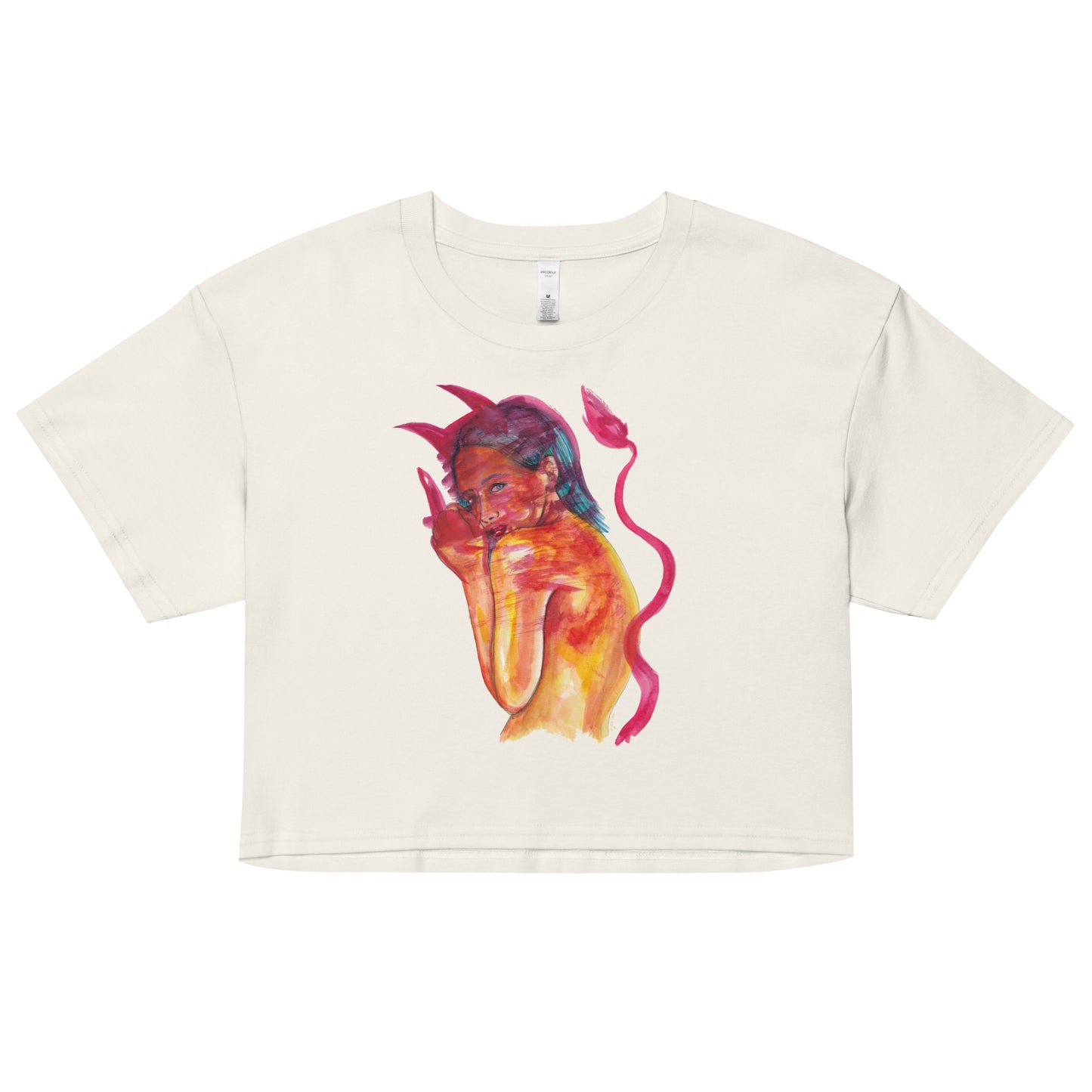 " Lady In Red " Women’s crop top