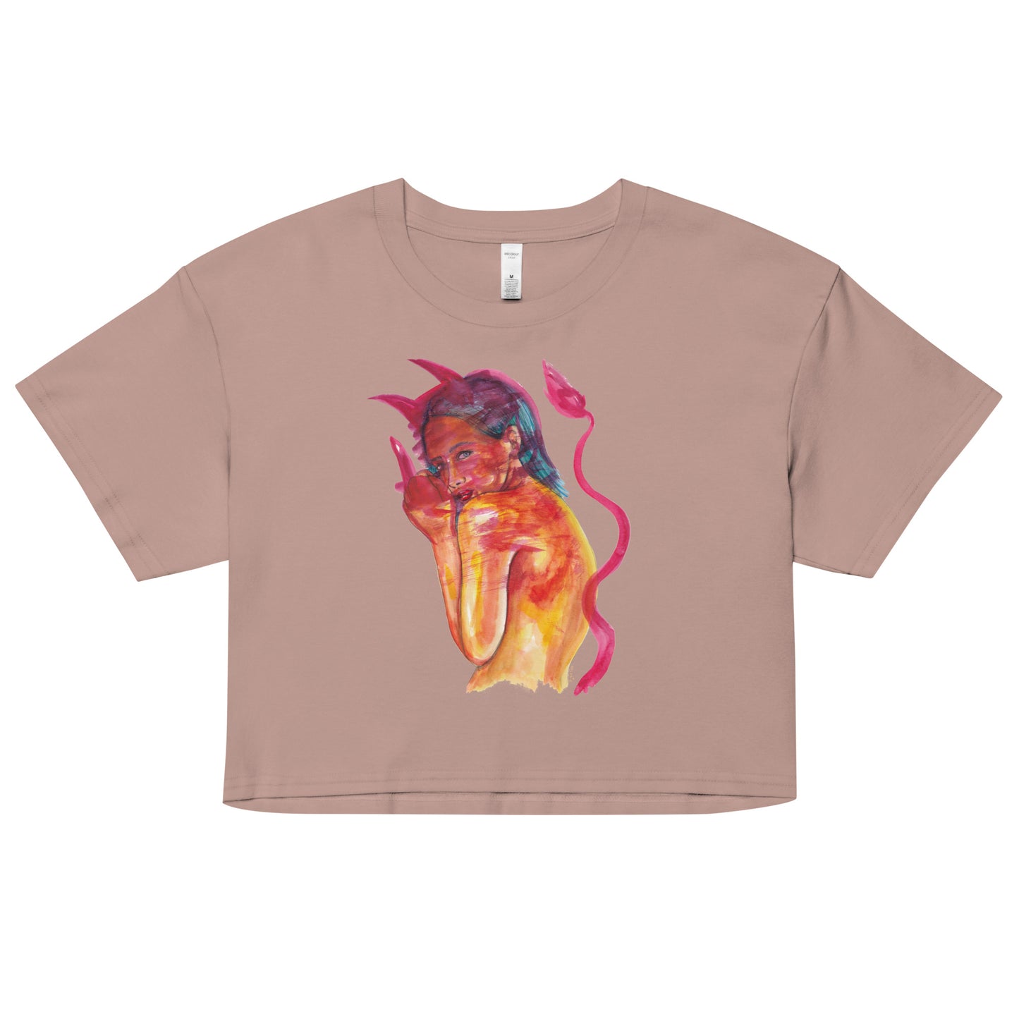 " Lady In Red " Women’s crop top