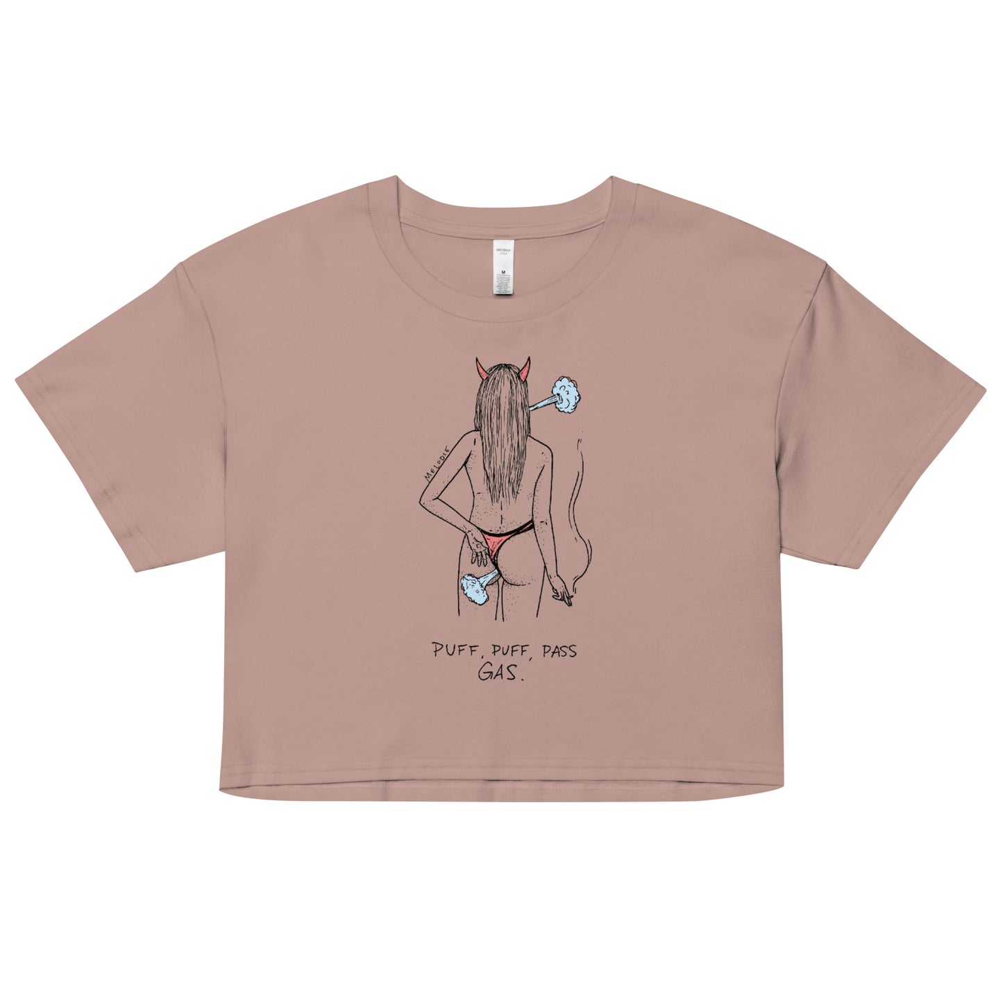 " Puff, Puff, Pass Gas " Women’s crop top
