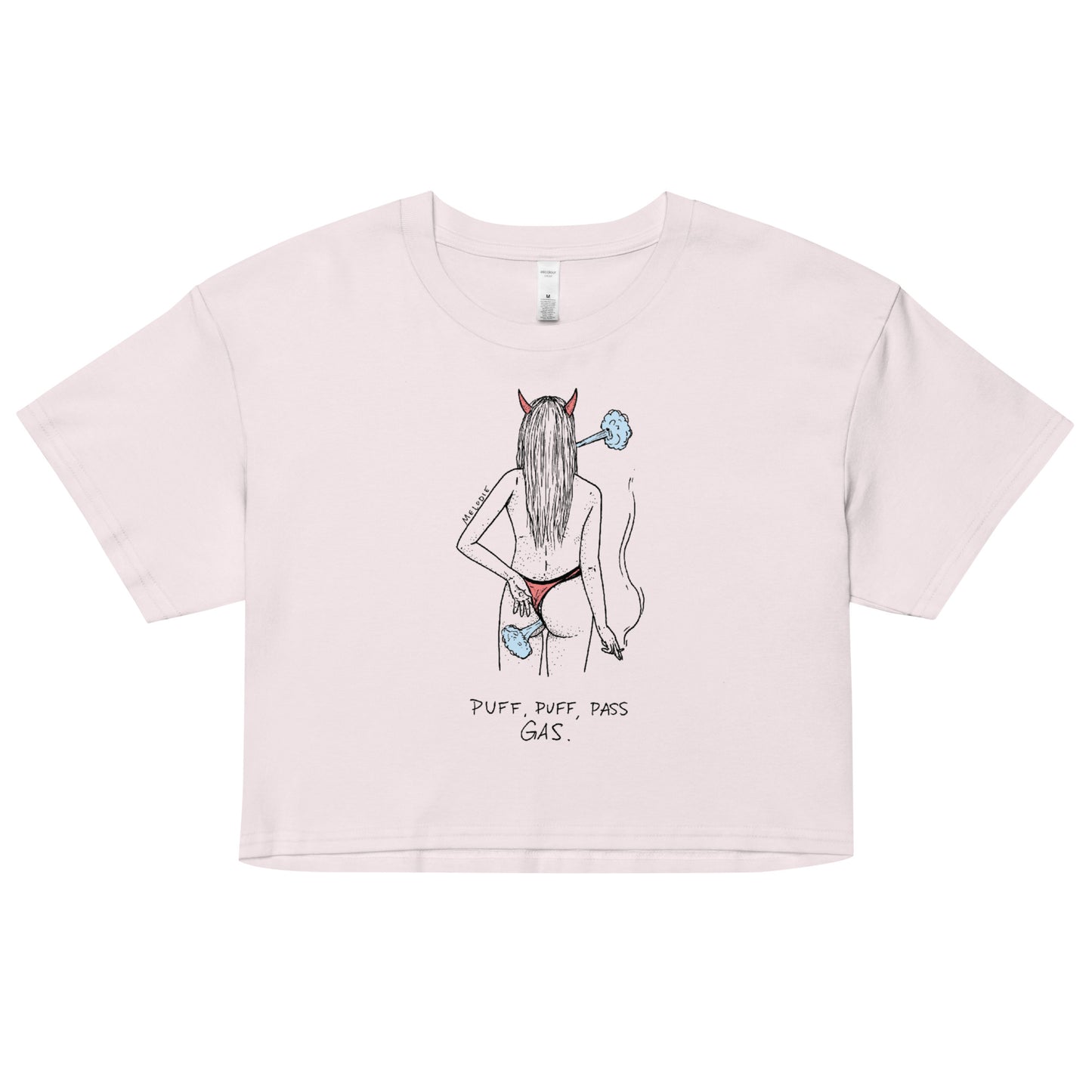 " Puff, Puff, Pass Gas " Women’s crop top