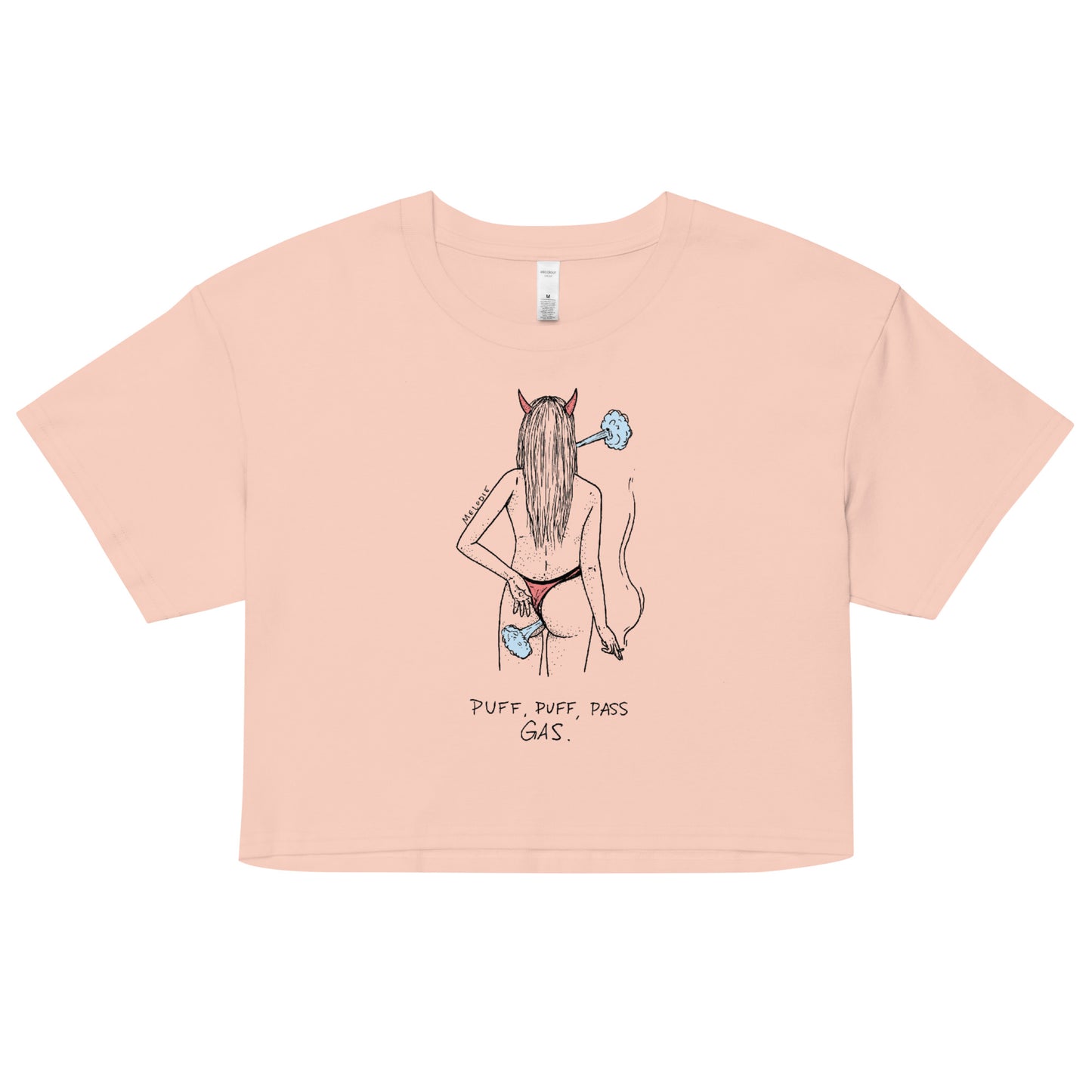 " Puff, Puff, Pass Gas " Women’s crop top