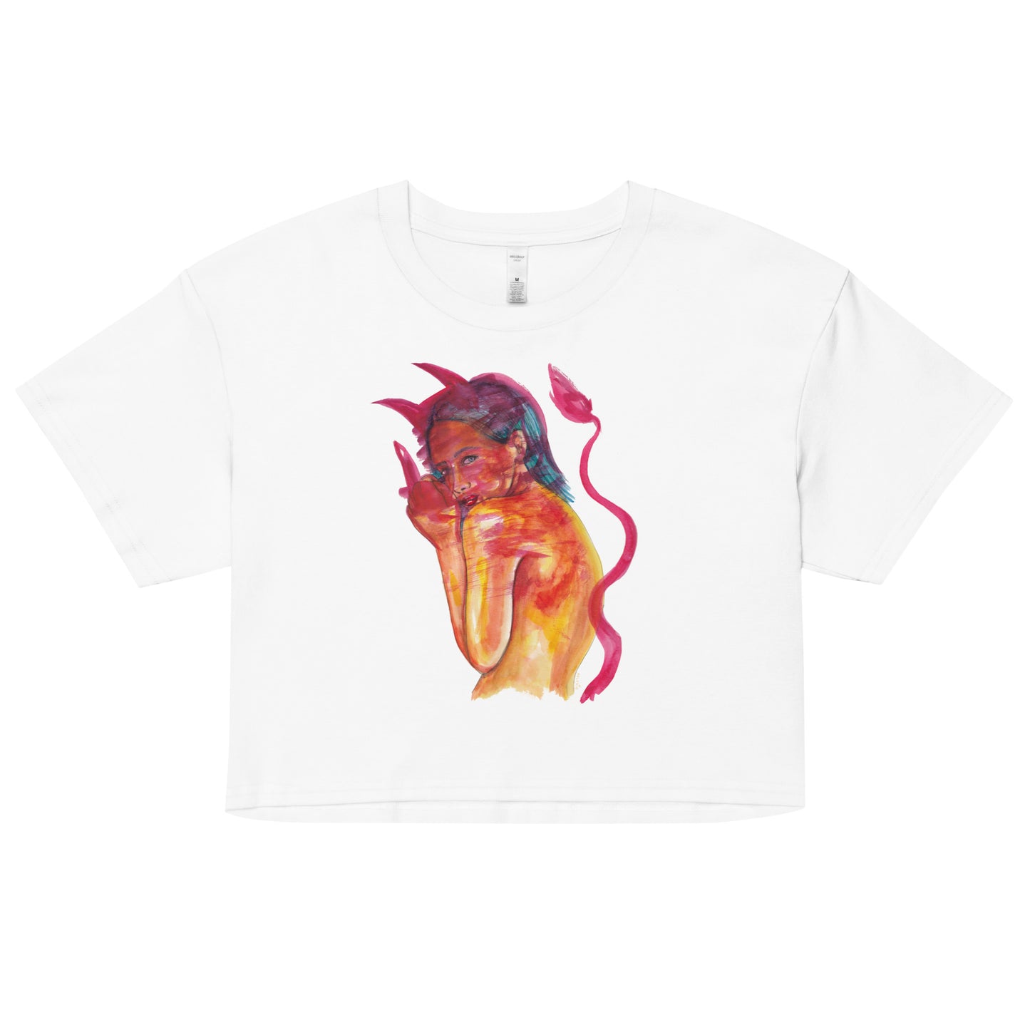 " Lady In Red " Women’s crop top