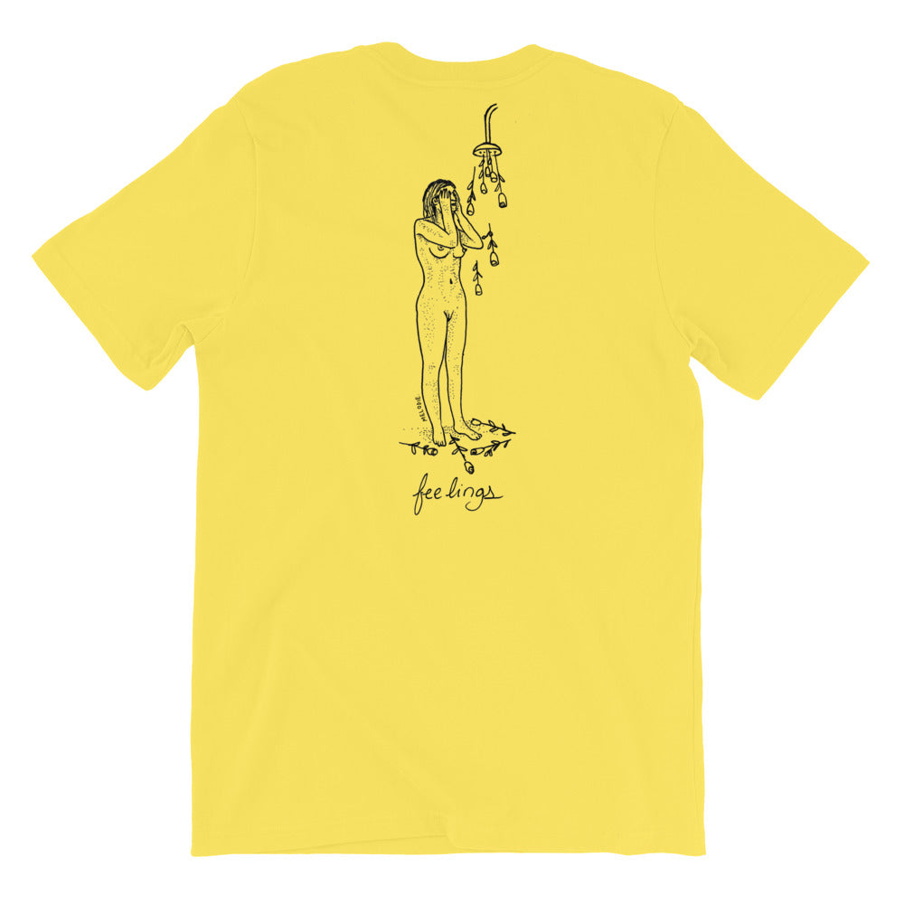 " Feelings " x " Pressure " Front and Back Short-Sleeve Unisex T-Shirt