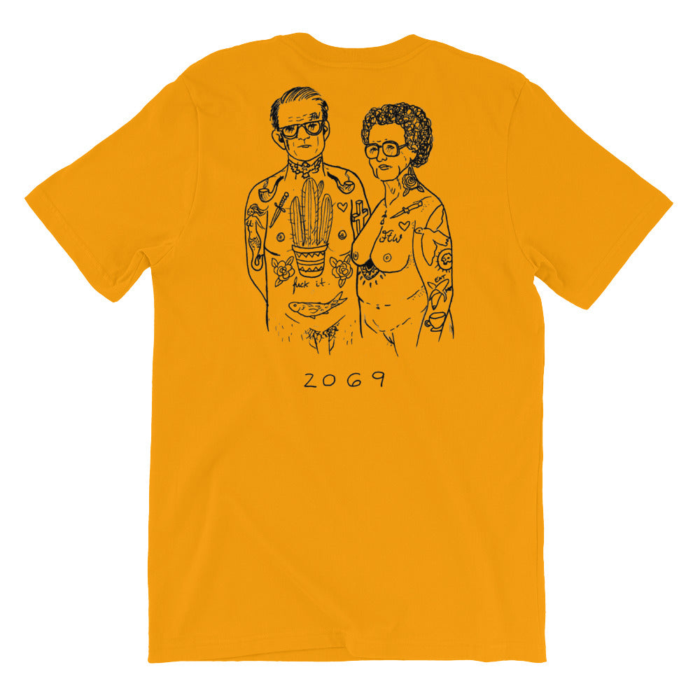 " Us " 2069 Back print X Not My Fucking Problem Short-Sleeve Unisex T-Shirt